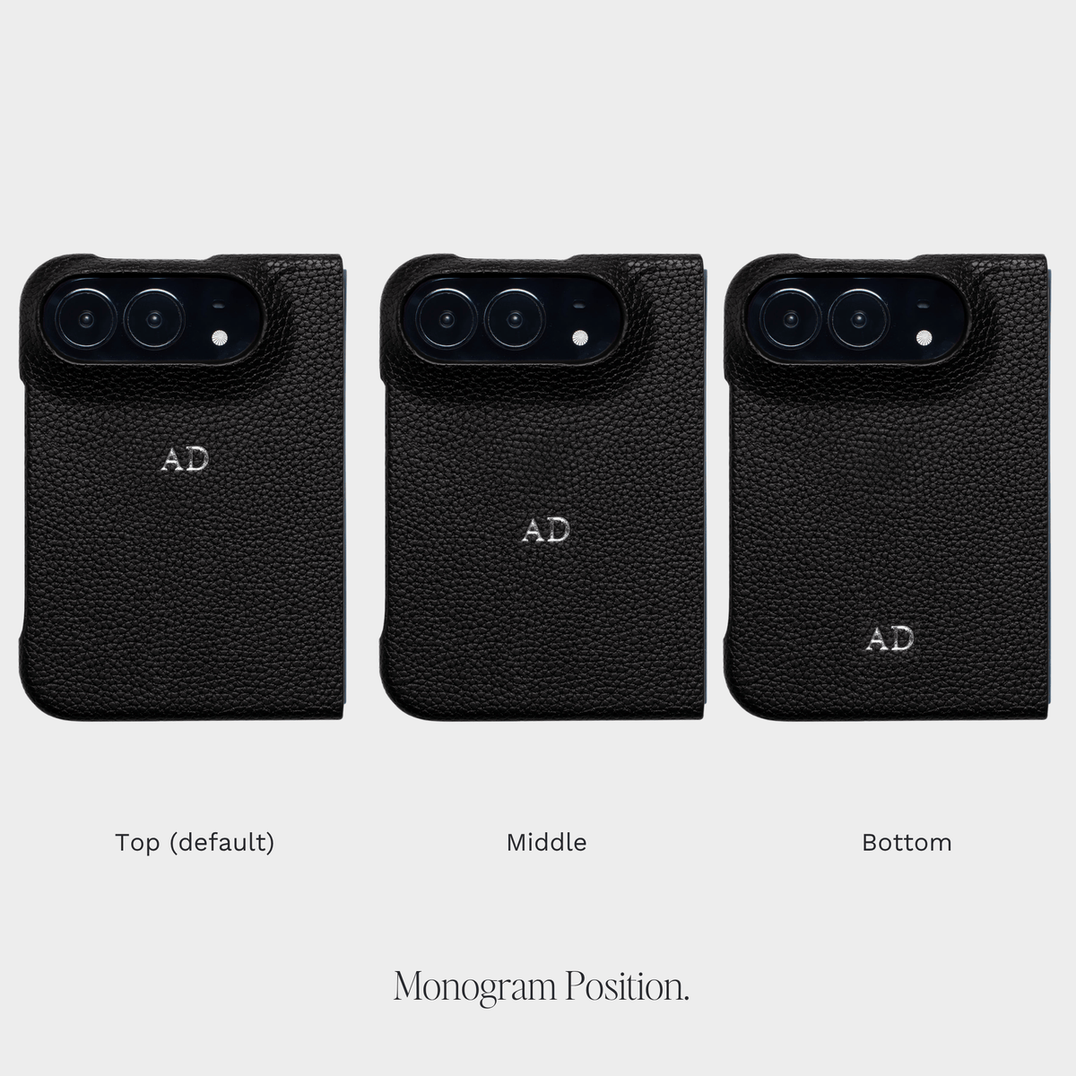 Black Pebble Texture Personalized Snap Case iPhone Duo