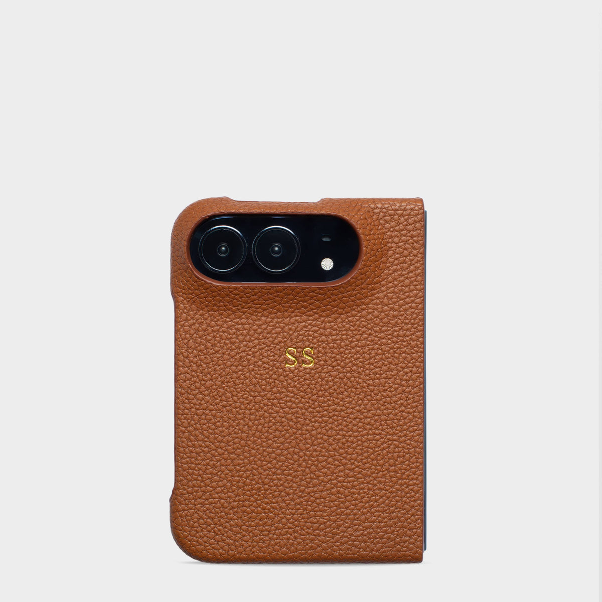 Brown Pebble Texture Personalized Snap Case iPhone Duo
