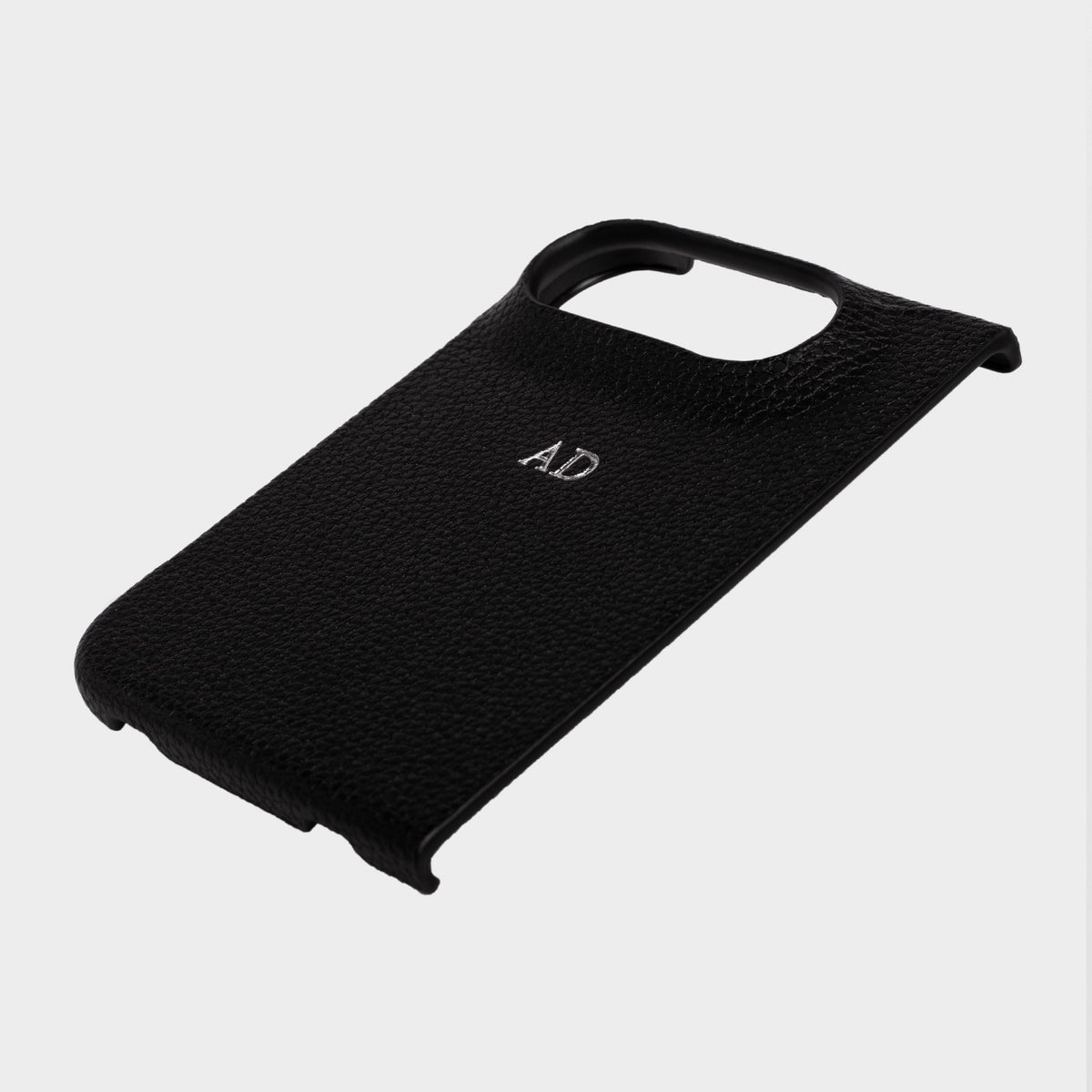 Black Pebble Texture Personalized Snap Case iPhone Duo