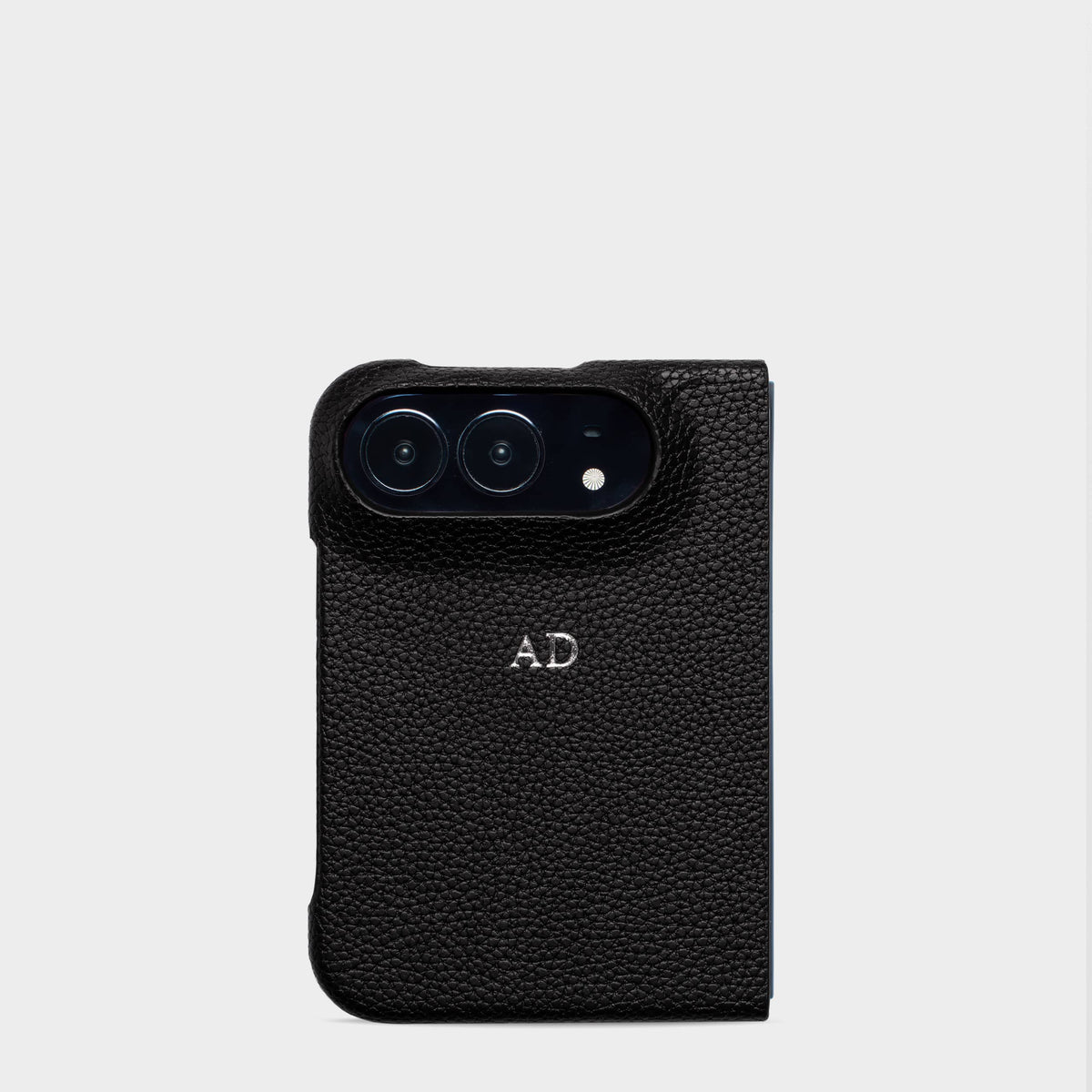 Black Pebble Texture Personalized Snap Case iPhone Duo