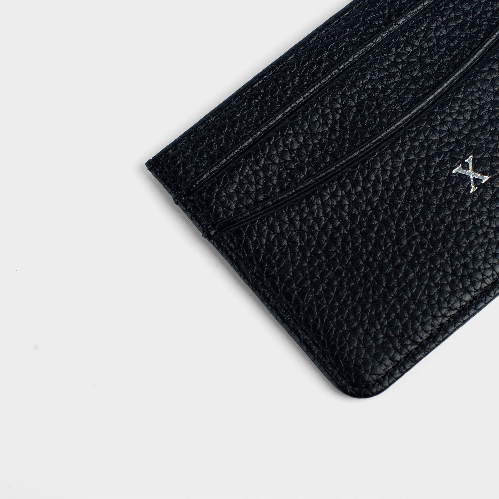 Black Leather Personalized Card Holder