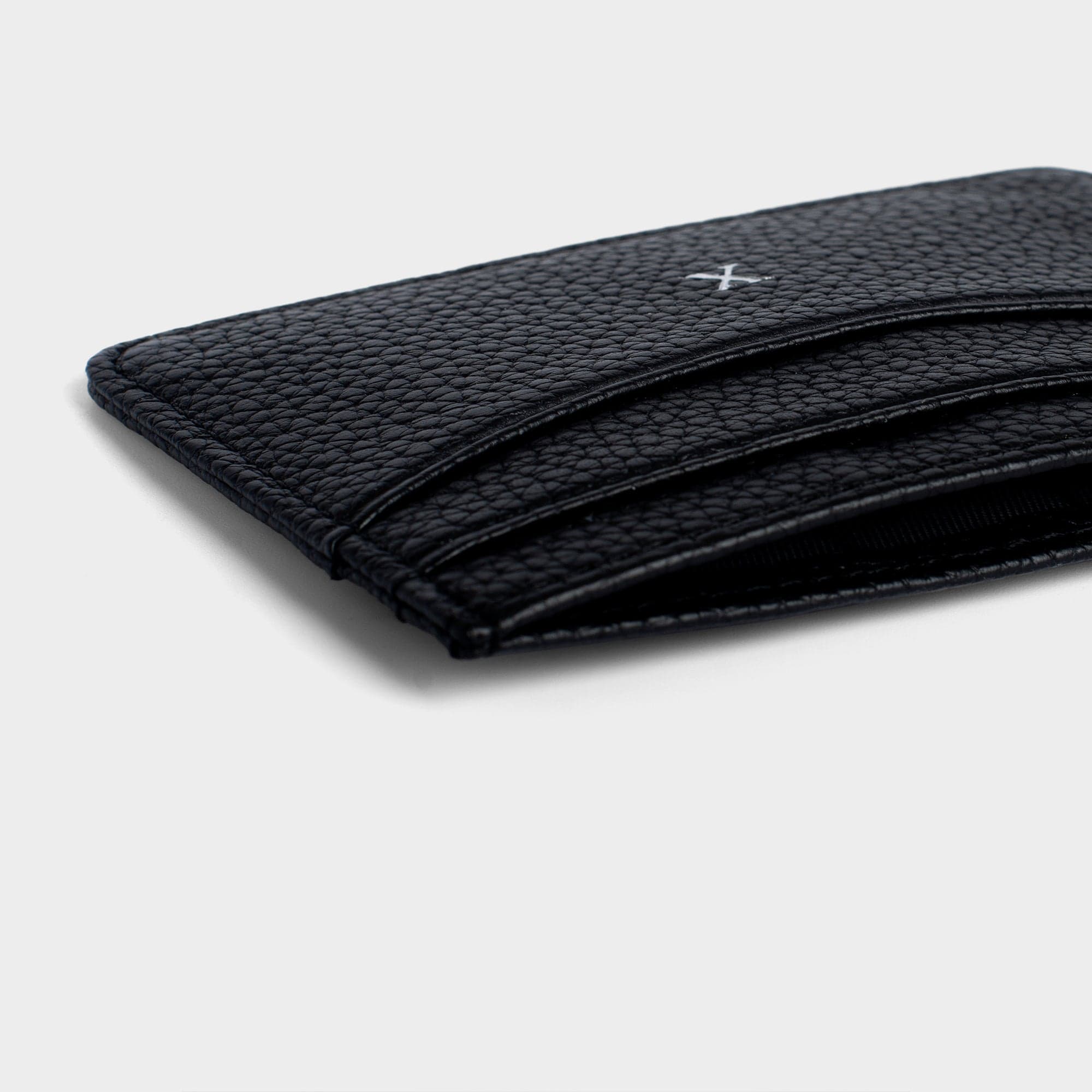 Black Leather Personalized Card Holder