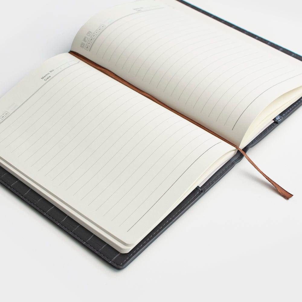 Black Lizard Texture Personalized Notebook