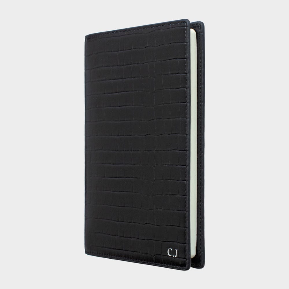 Black Lizard Texture Personalized Notebook