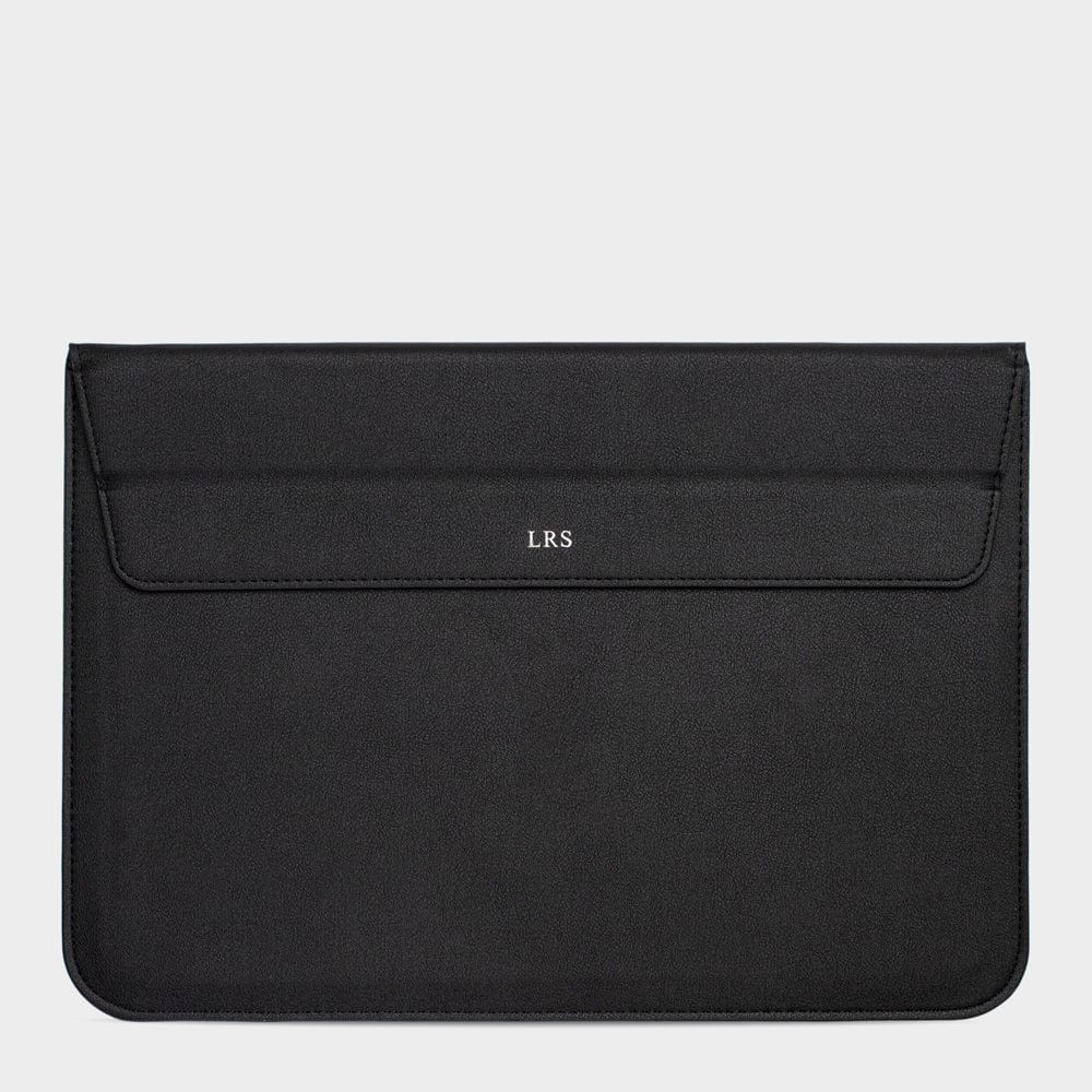 Black Personalized Laptop Sleeve with Stand