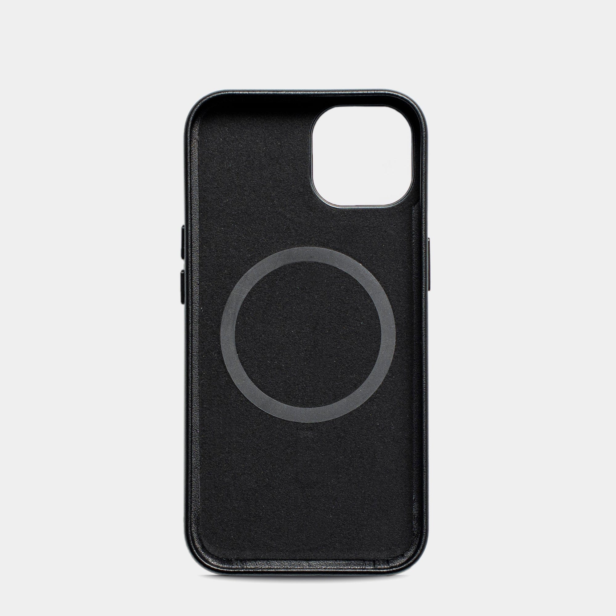 Black MagSafe Grain Texture Personalized Case