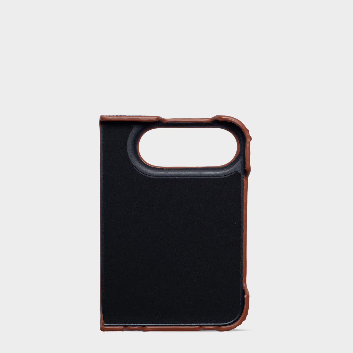 Dark Brown Lizard Texture Personalized Snap Case iPhone Duo