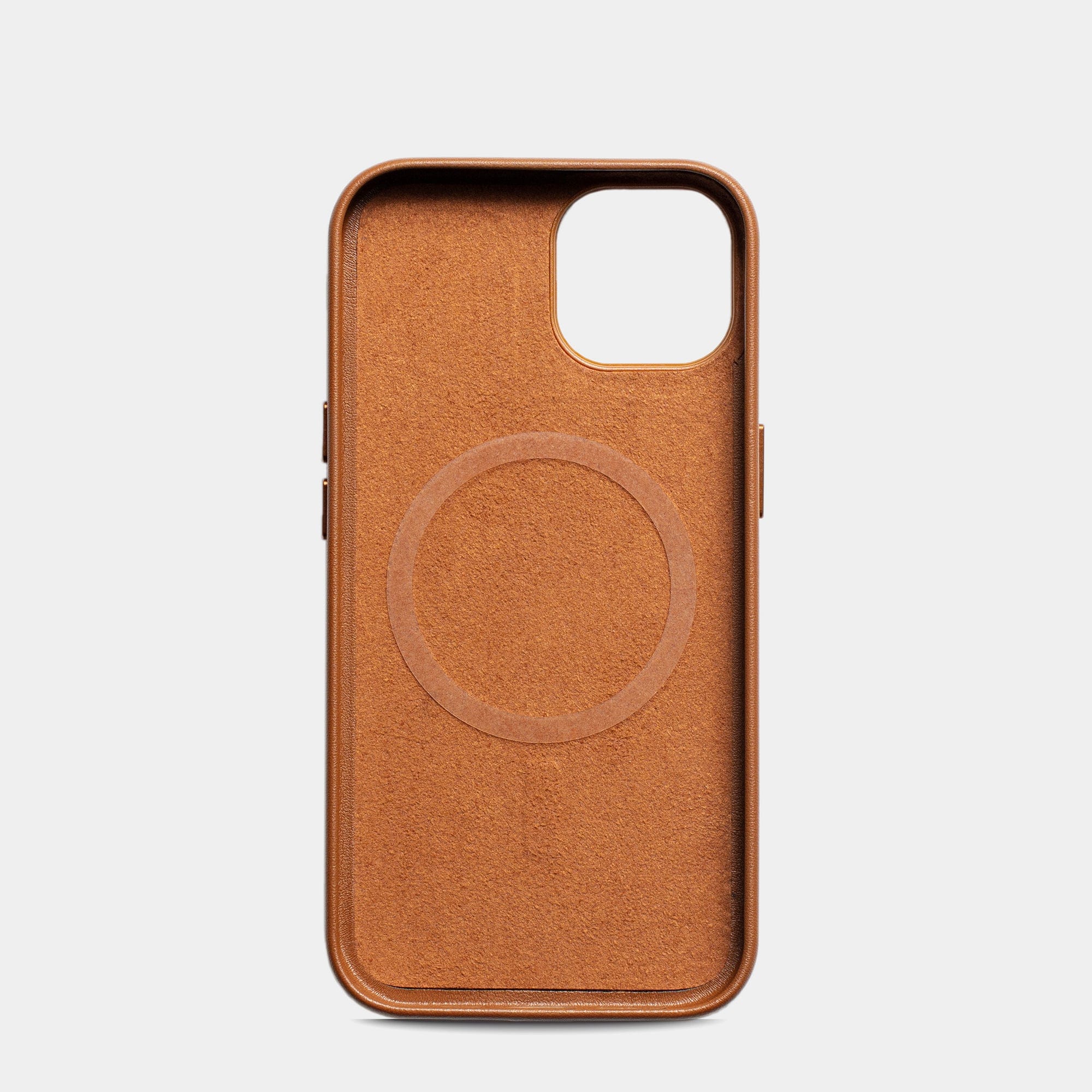 Brown MagSafe Grain Texture Personalized Case
