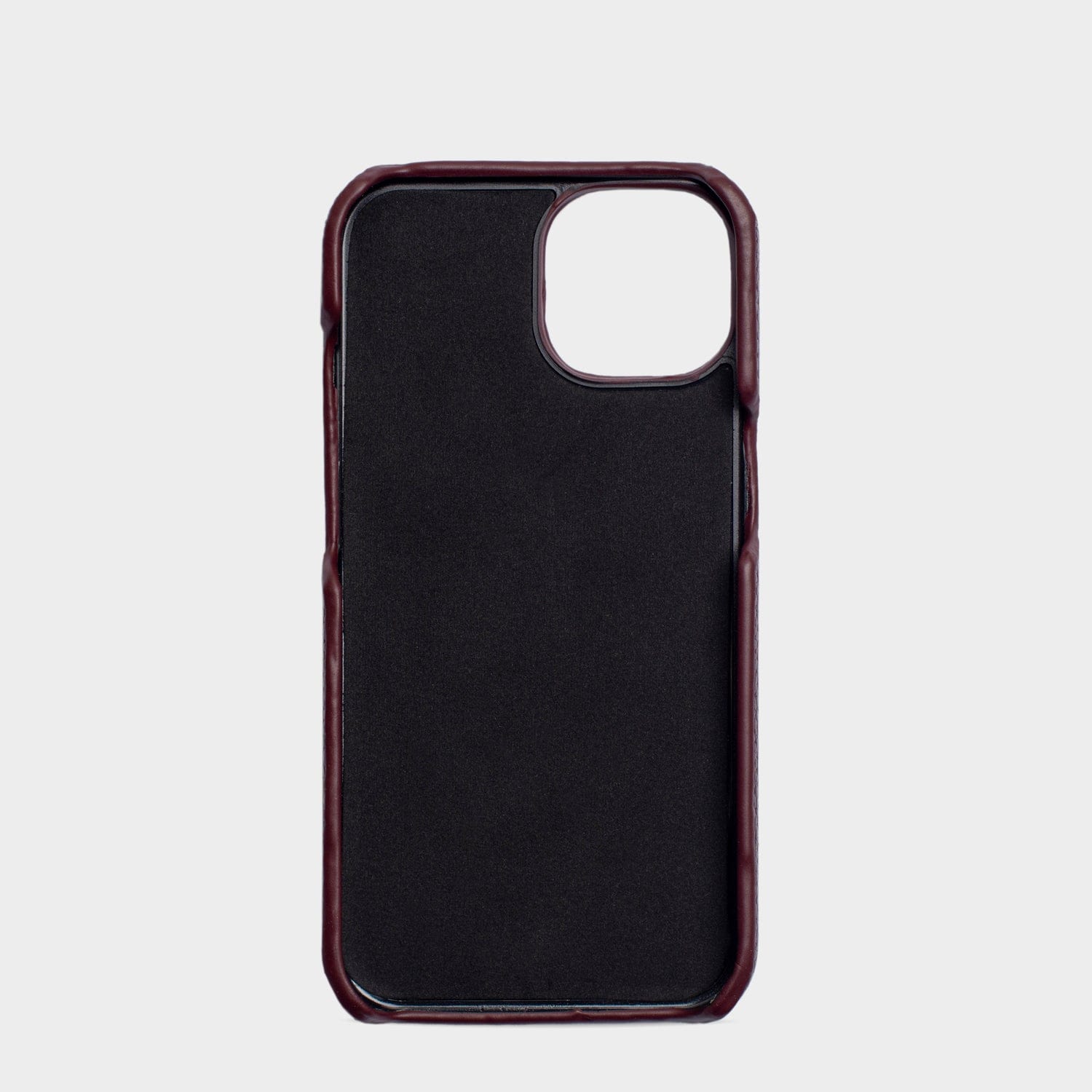 Burgundy Pebble Texture Personalized Snap Case