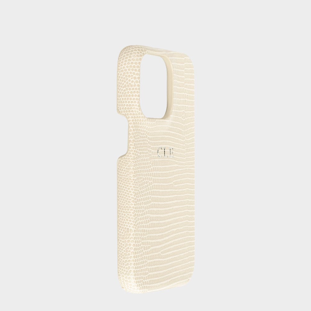 Butter Yellow Lizard Texture Personalized Snap Case