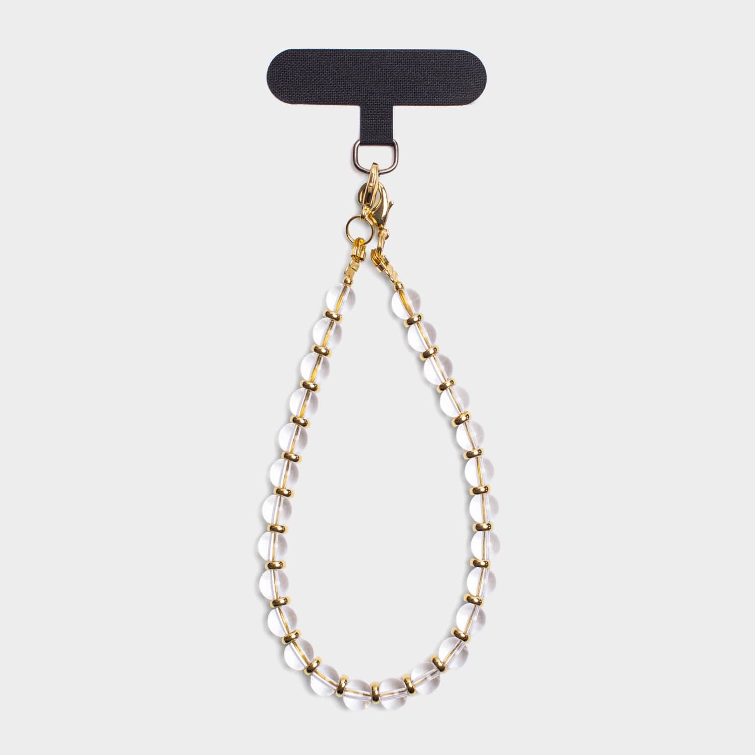 Clear Quartz Natural Stone Phone Charm