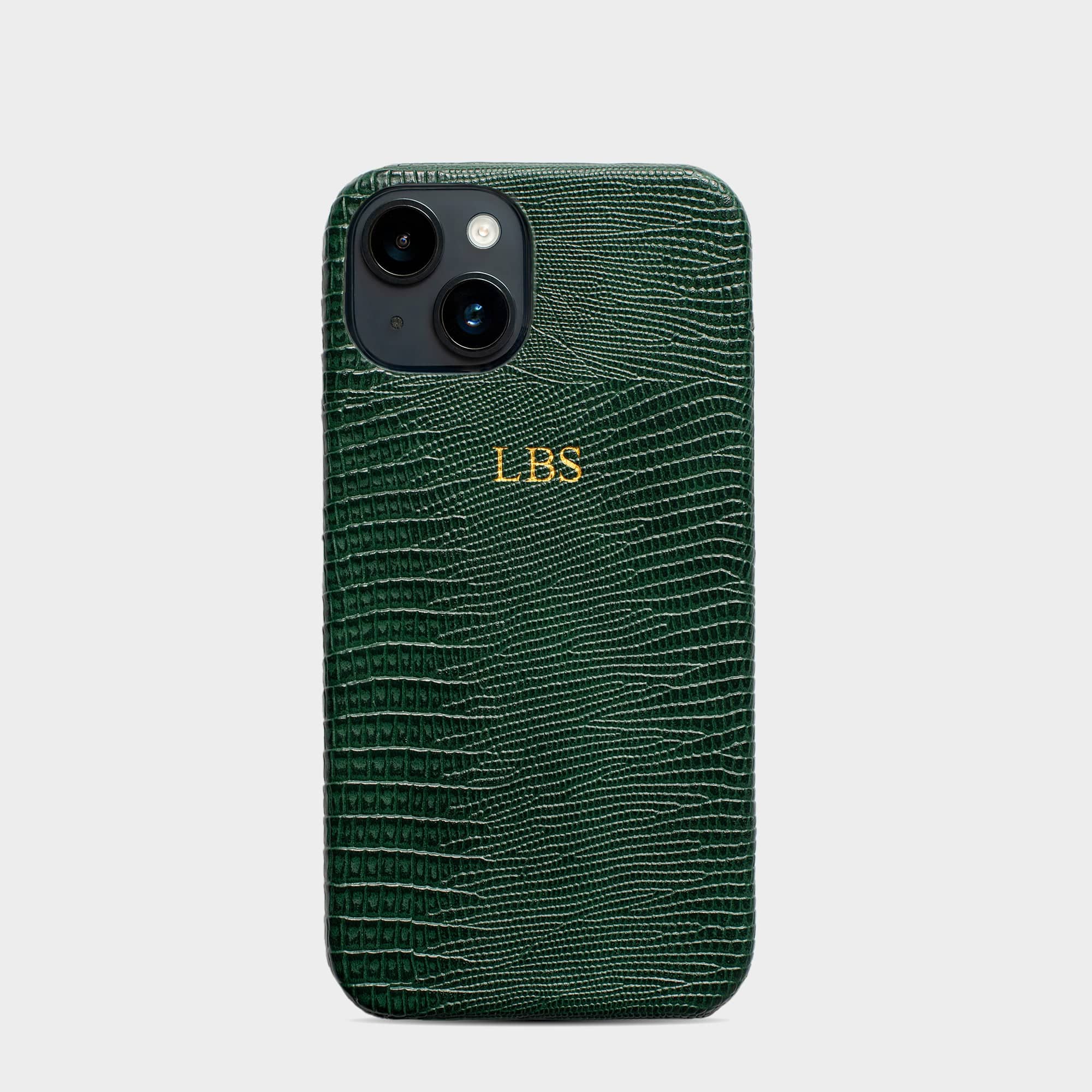 Dark Green Lizard Texture Leather Case Dark Green Lizard Texture Leather Case