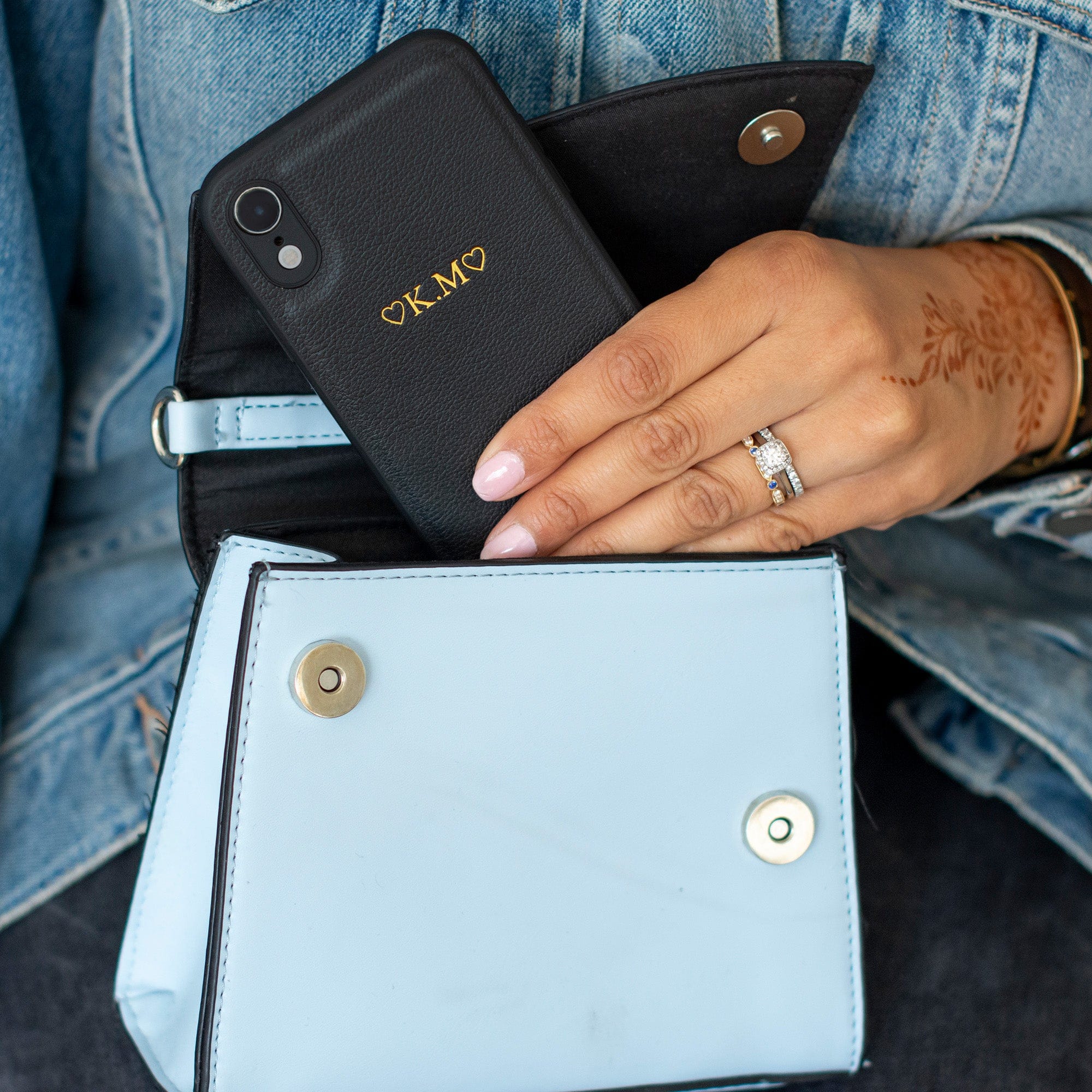 Black Padded Personalized Case