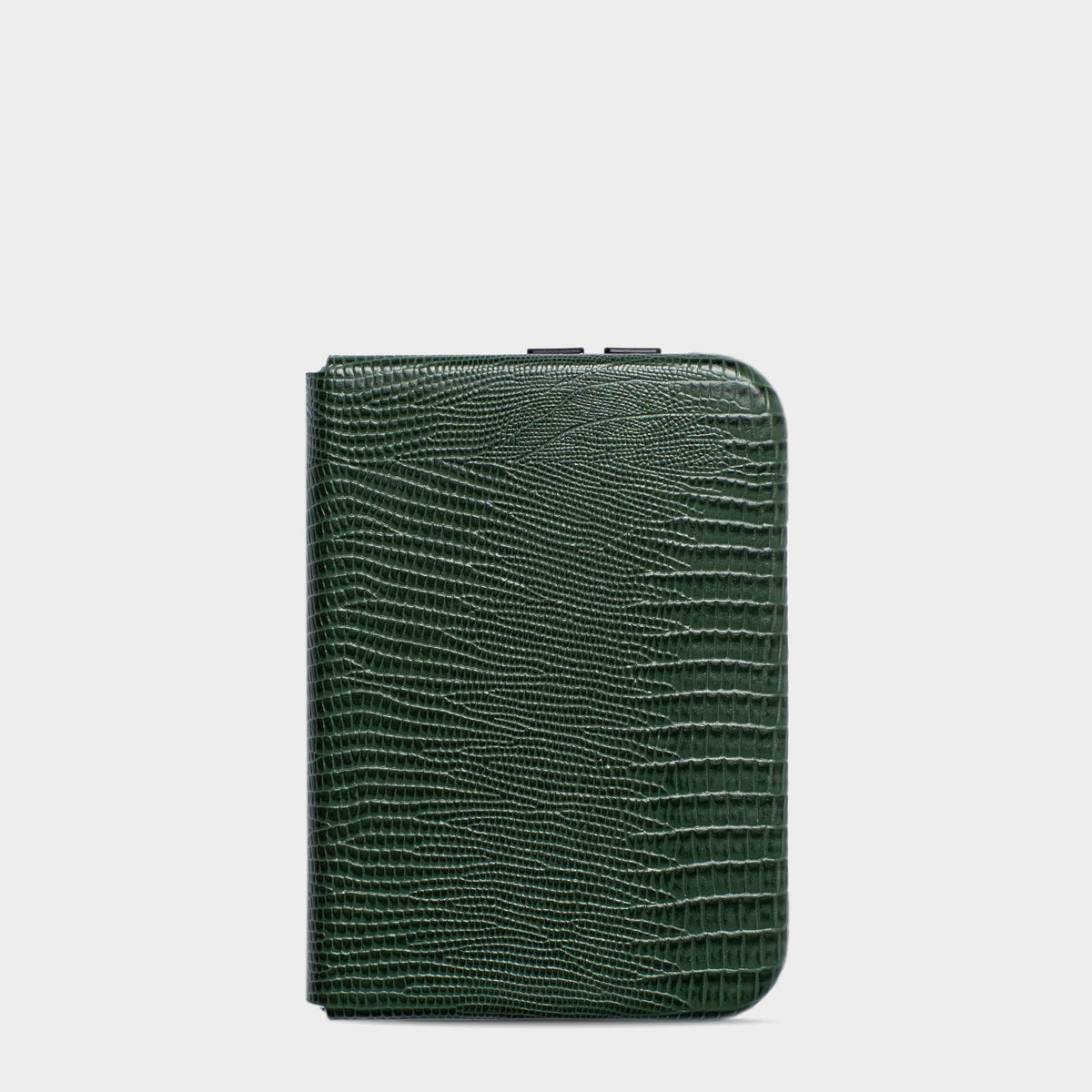 Dark Green MagSafe Lizard Leather Personalized Case iPhone Duo