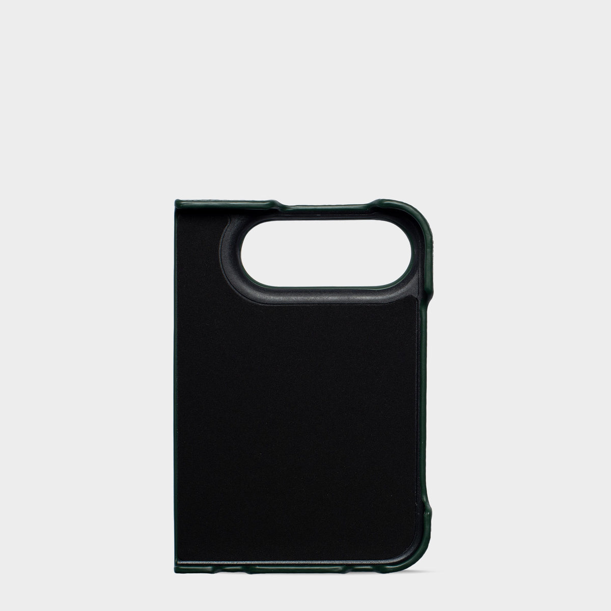 Dark Green Pebble Texture Personalized Snap Case iPhone Duo
