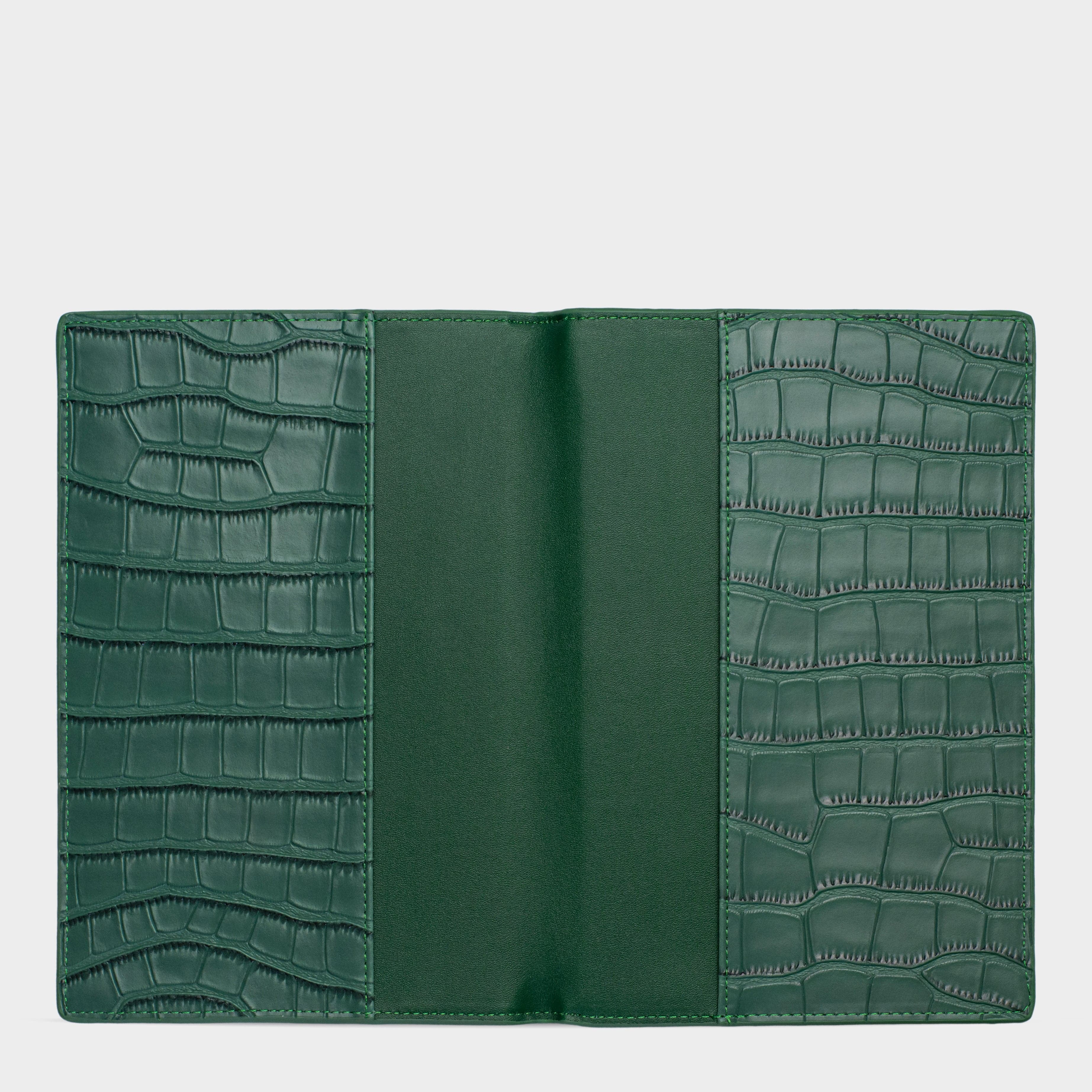 Dark Green Lizard Texture Personalized Notebook