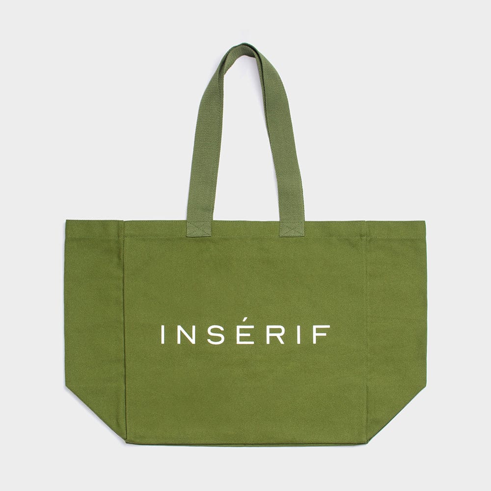 Green Oversized 100% Cotton Tote Bag