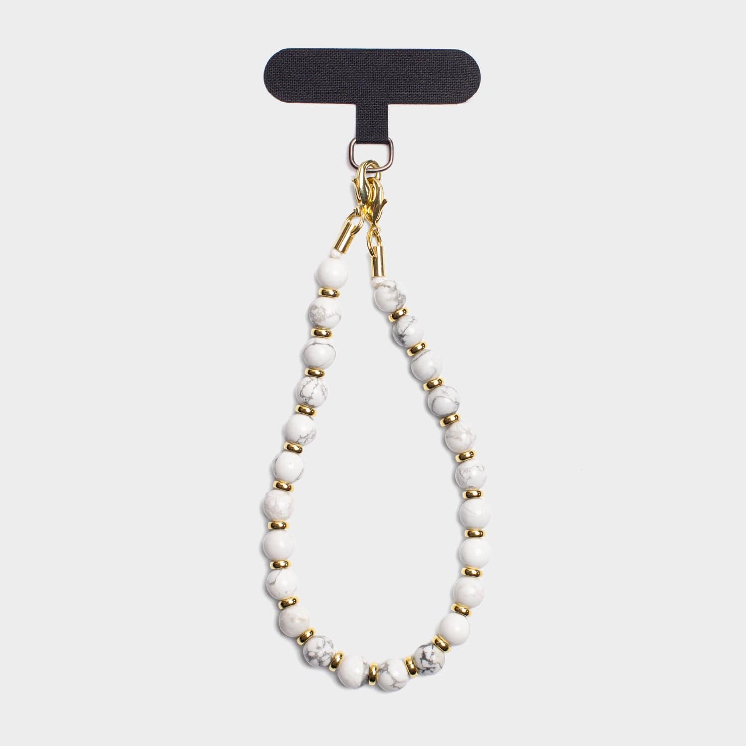 Howlite Natural Stone Phone Charm