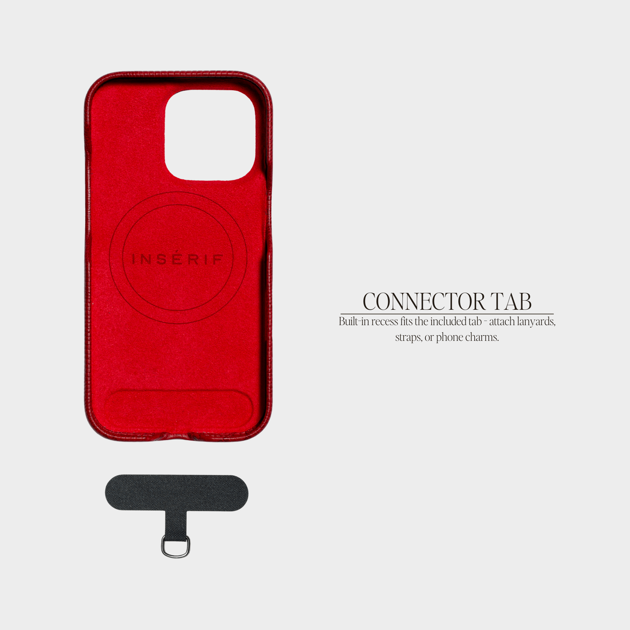 Violet Red MagSafe Lizard Leather Personalized Case
