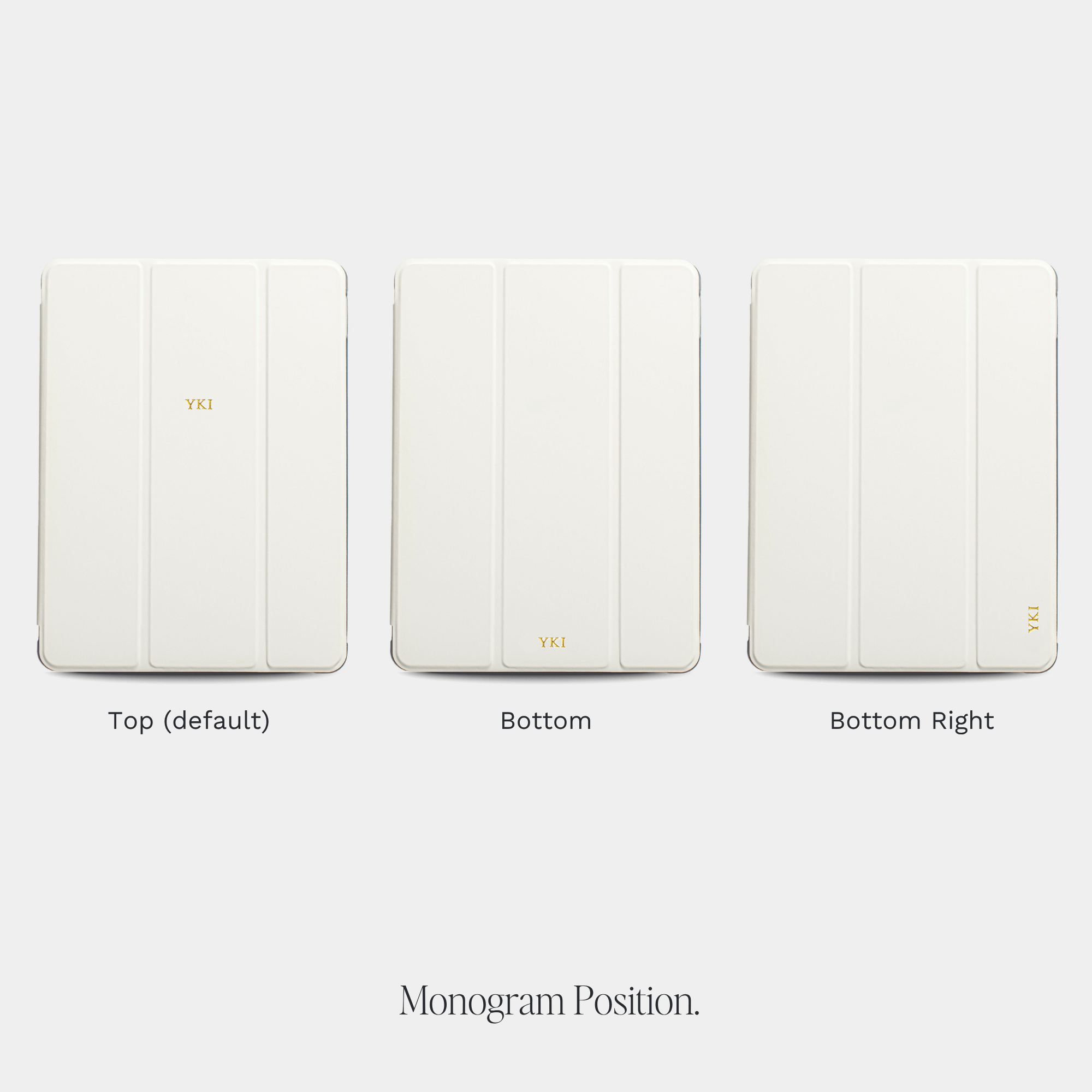 White iPad Personalized Case