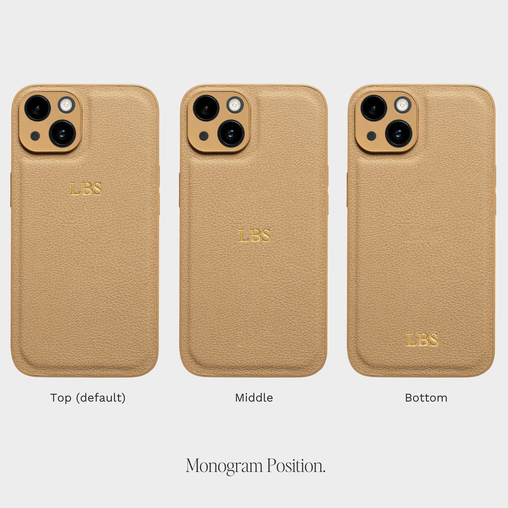 Tan Padded Personalized Case
