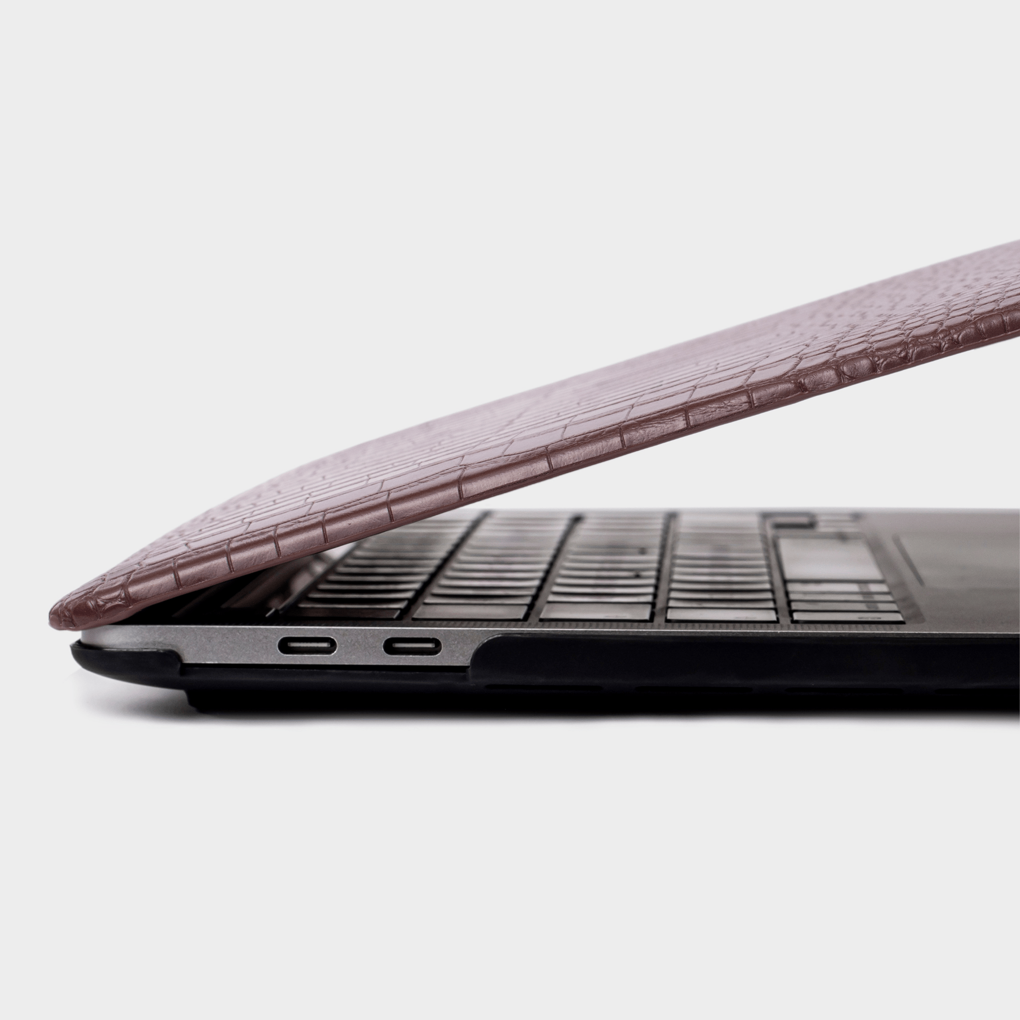 Dark Brown Lizard MacBook Personalized Case