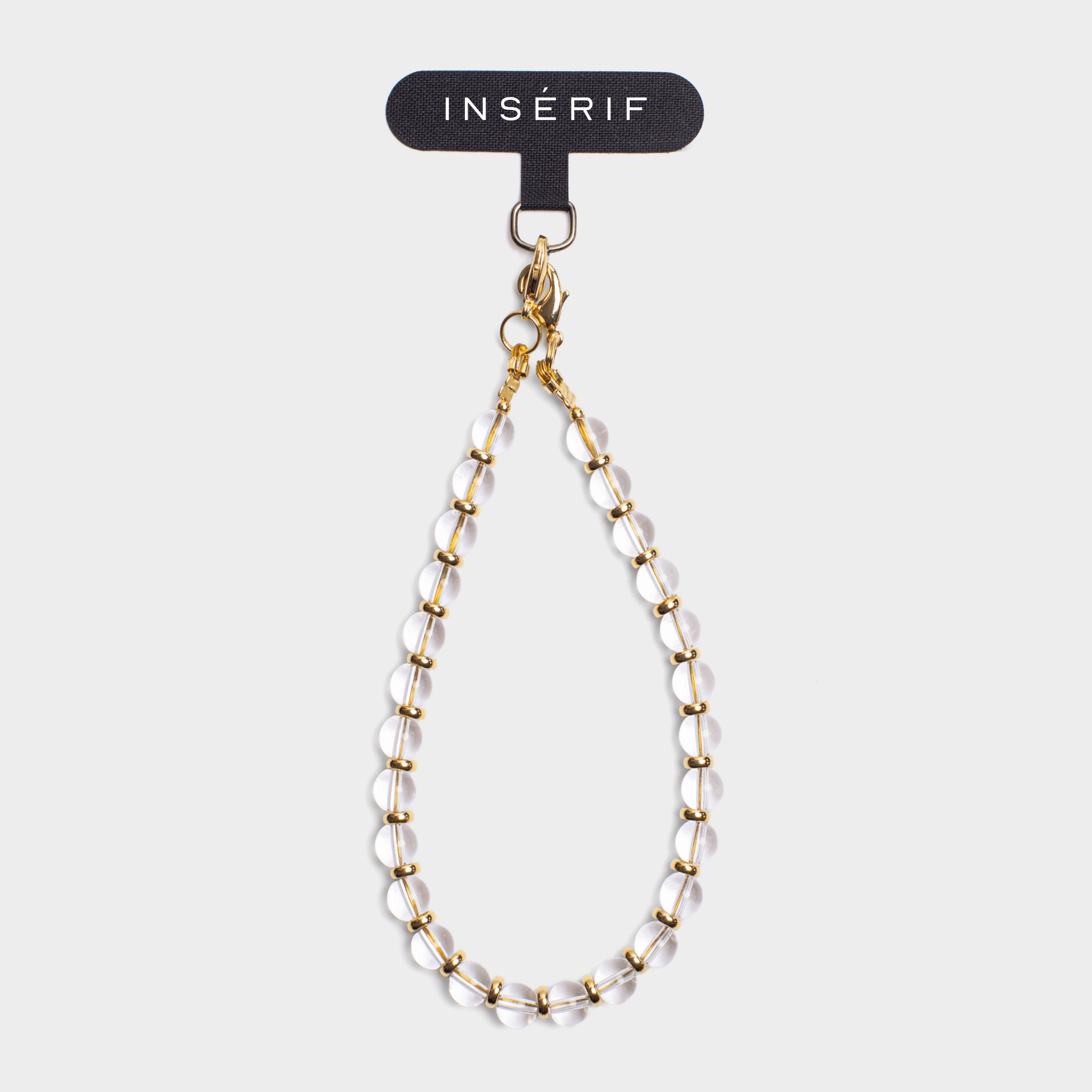 Clear Quartz Natural Stone Phone Charm