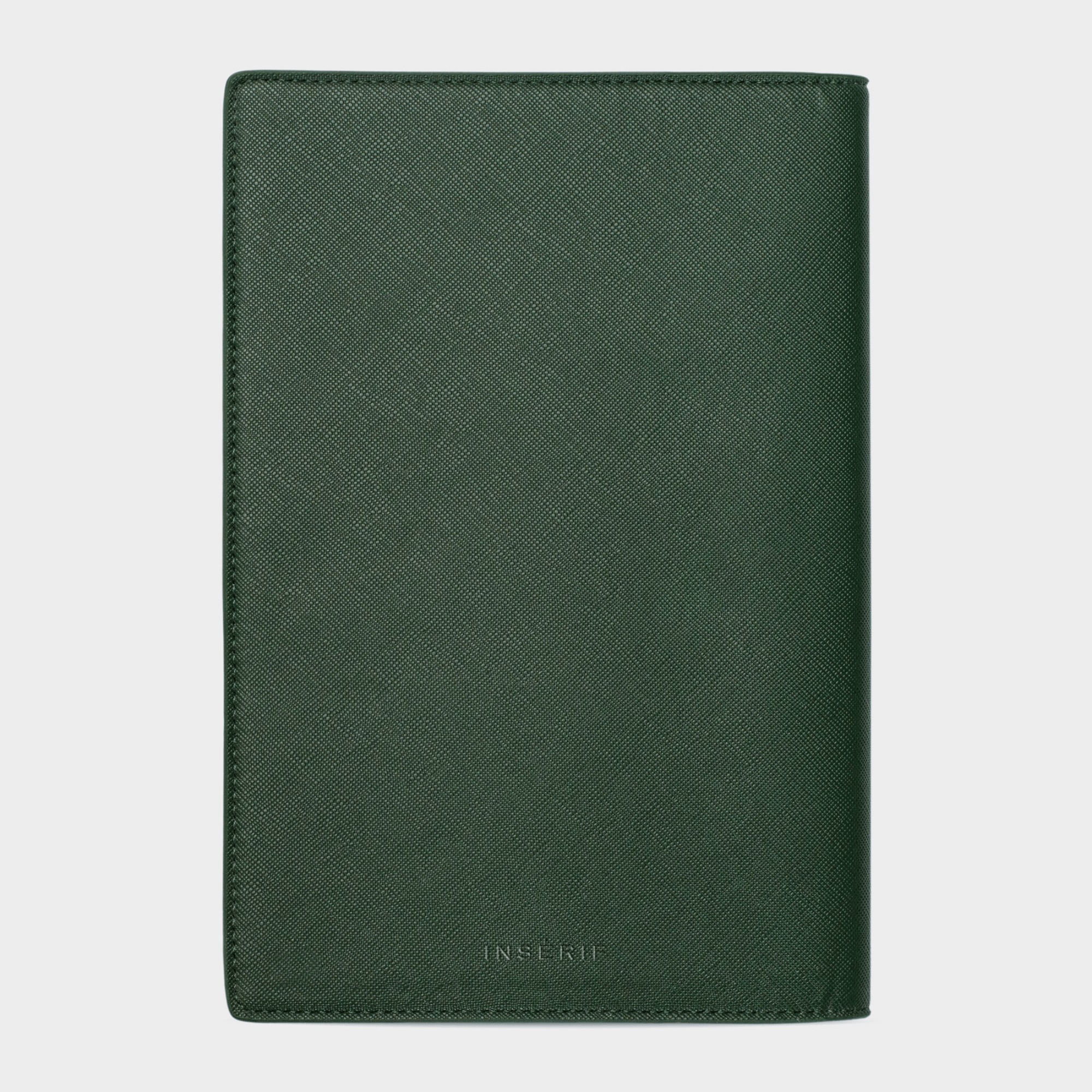 Dark Green Saffiano Texture Personalized Notebook