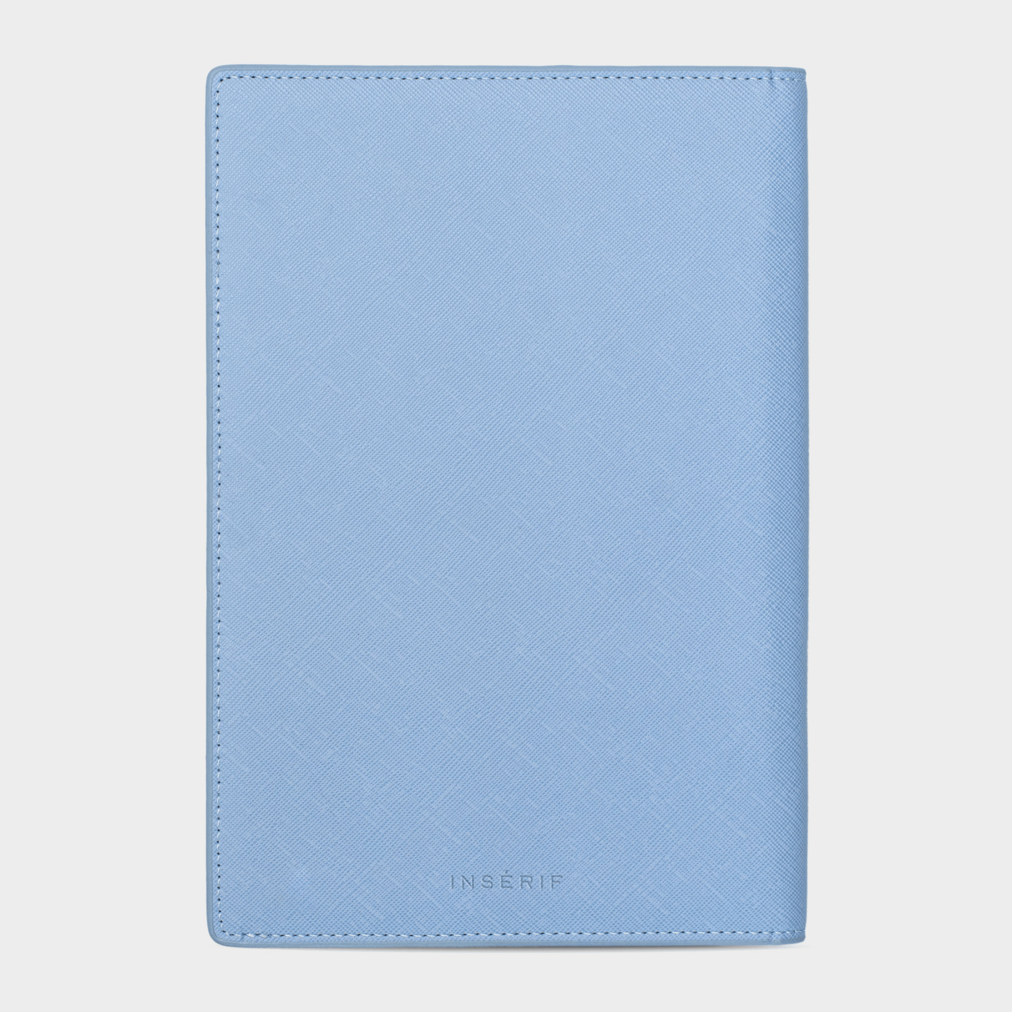 Light Blue Saffiano Texture Personalized Notebook