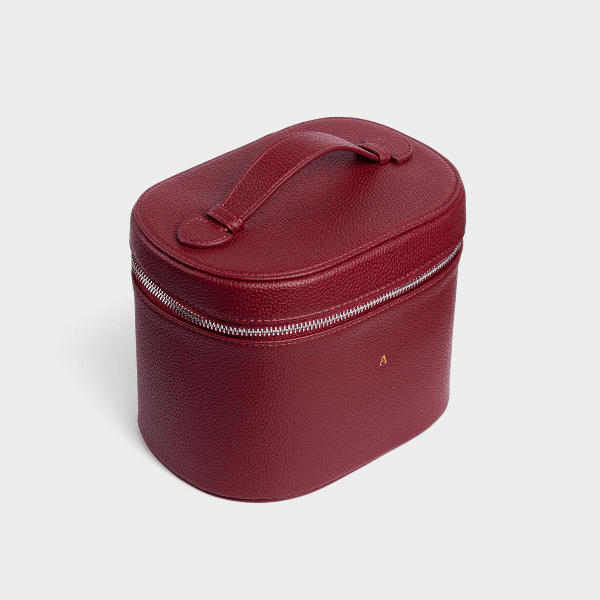 Burgundy Pebble Personalized Vanity Case