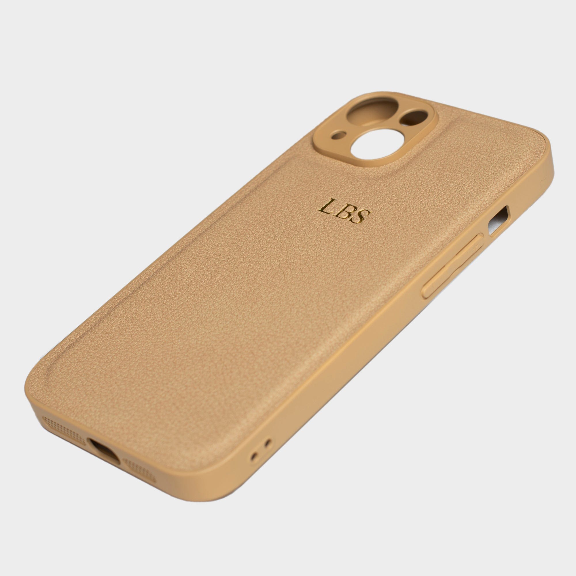 Latte Padded Personalized Monogram Case