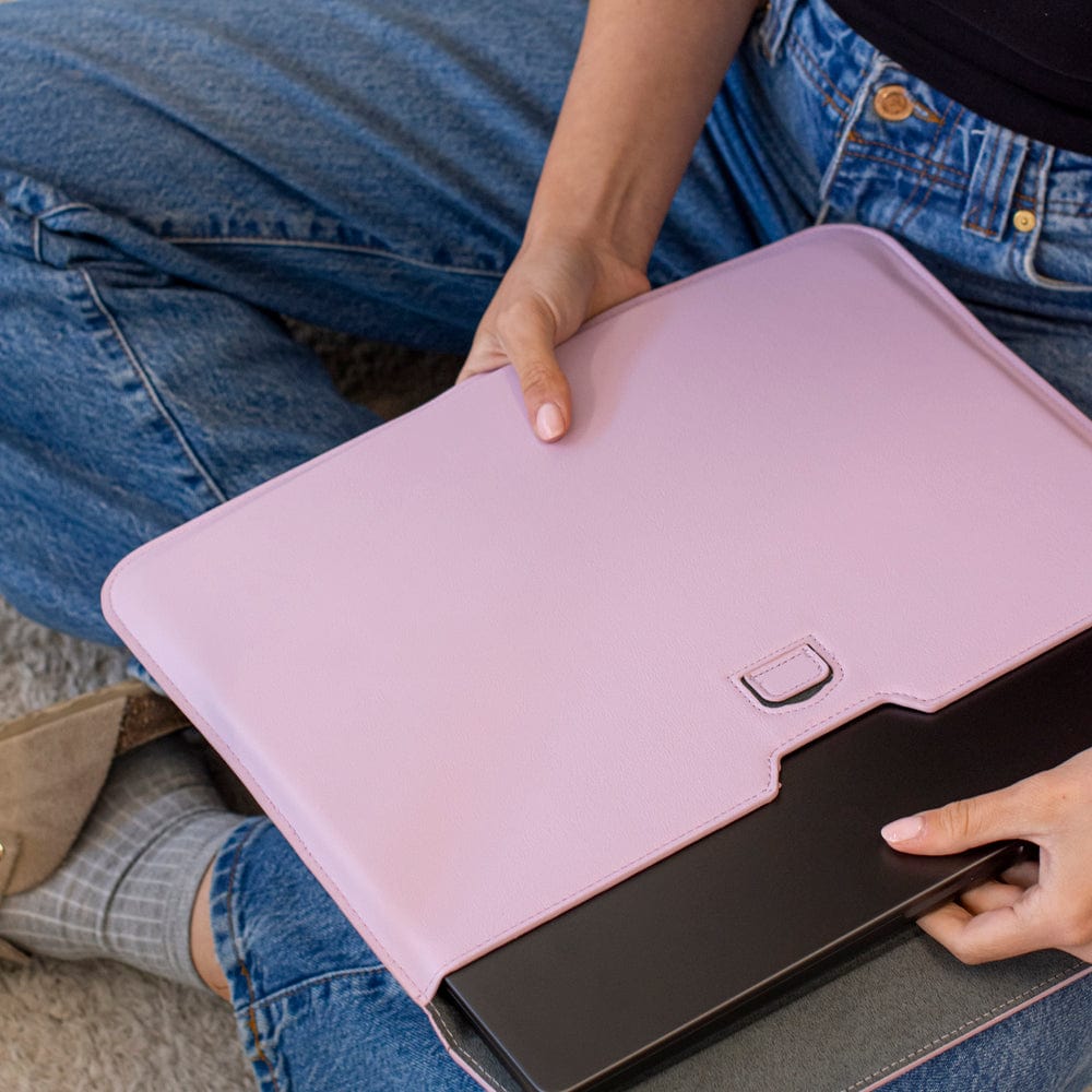 Lilac Personalized Laptop Sleeve with Stand