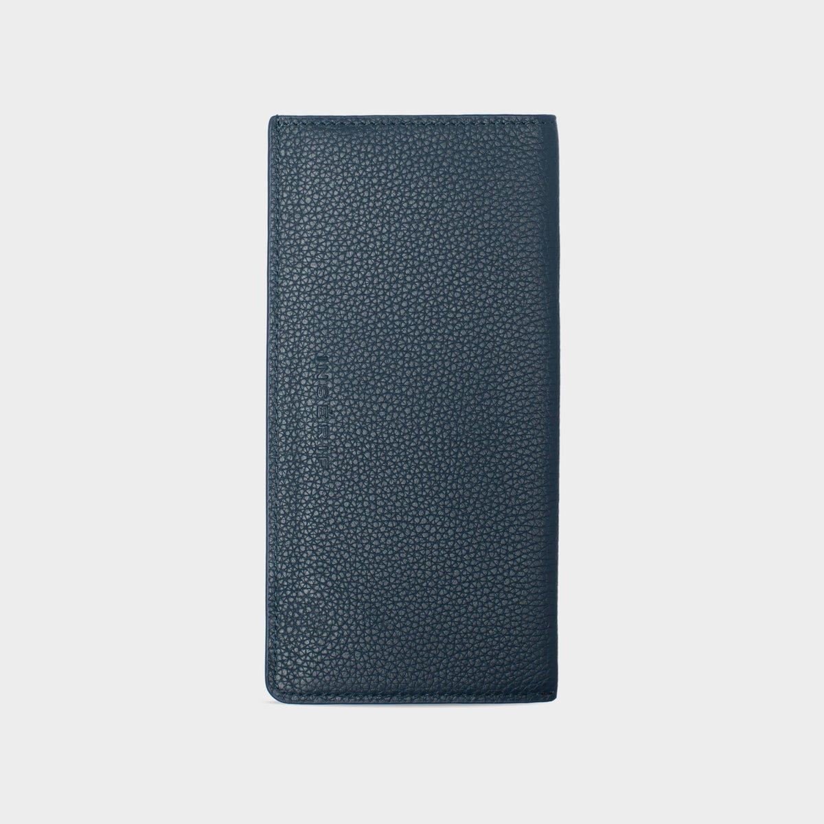 Navy Pebble Leather Personalized Glasses Case