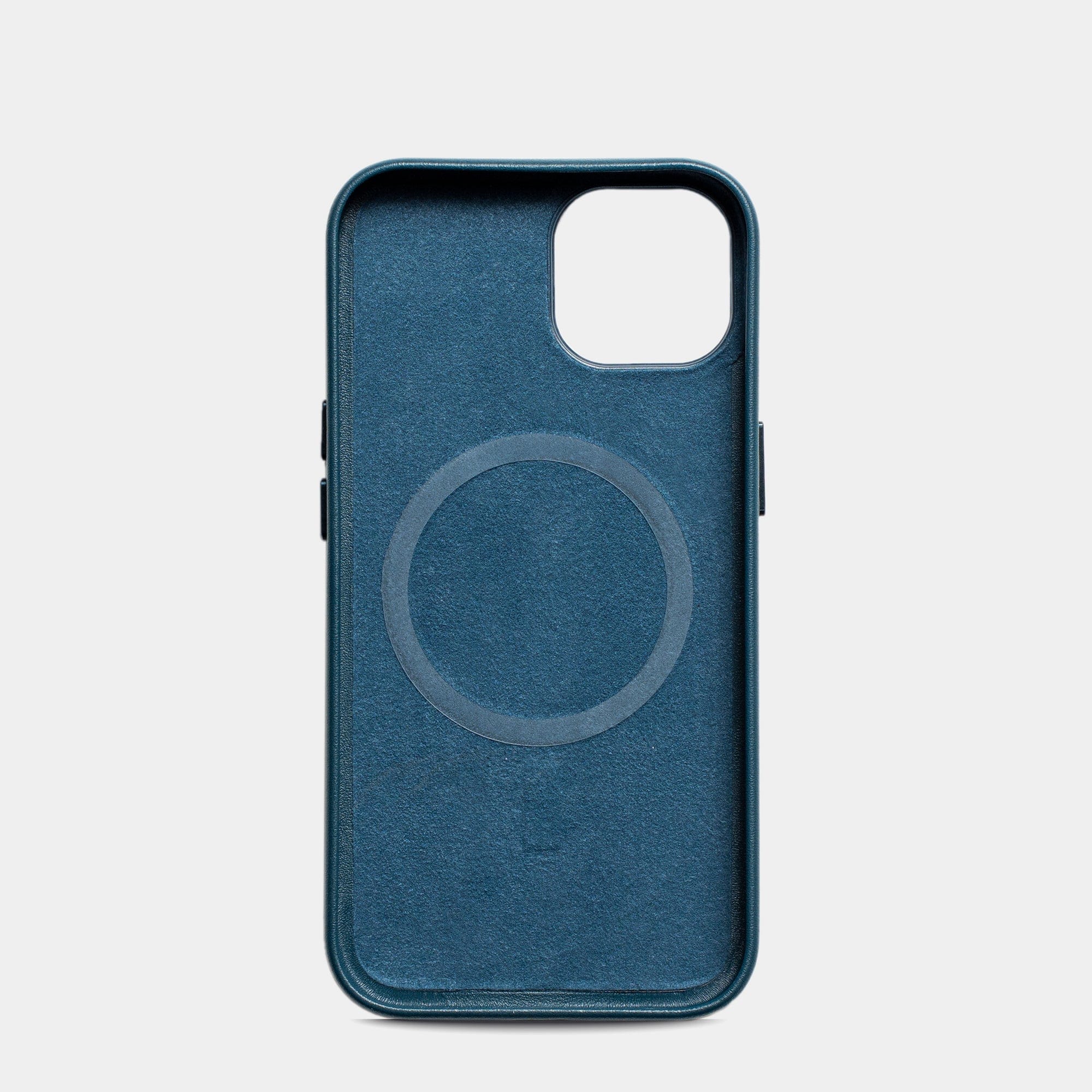 Navy MagSafe Grain Texture Personalized Case