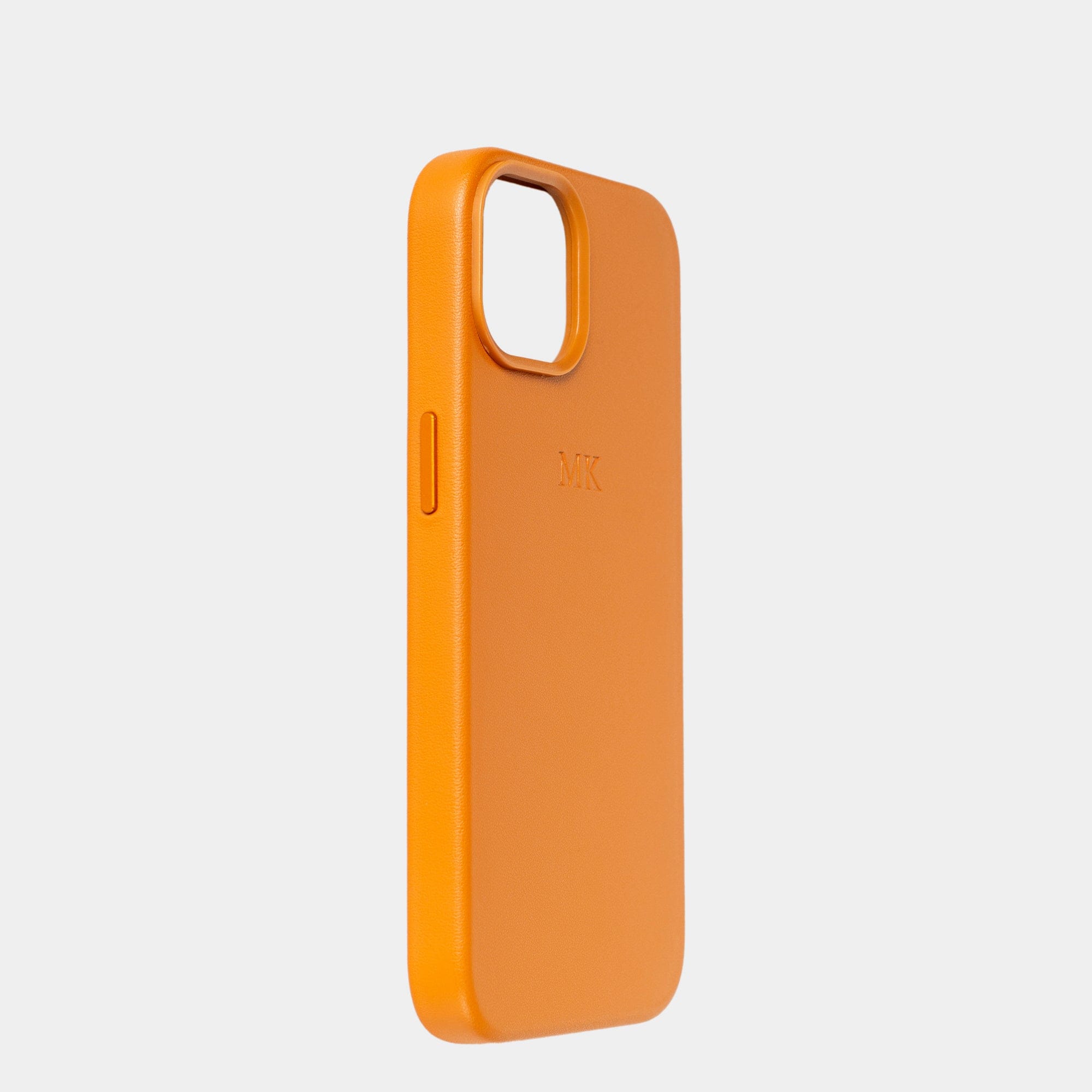 Orange MagSafe Grain Texture Personalized Case