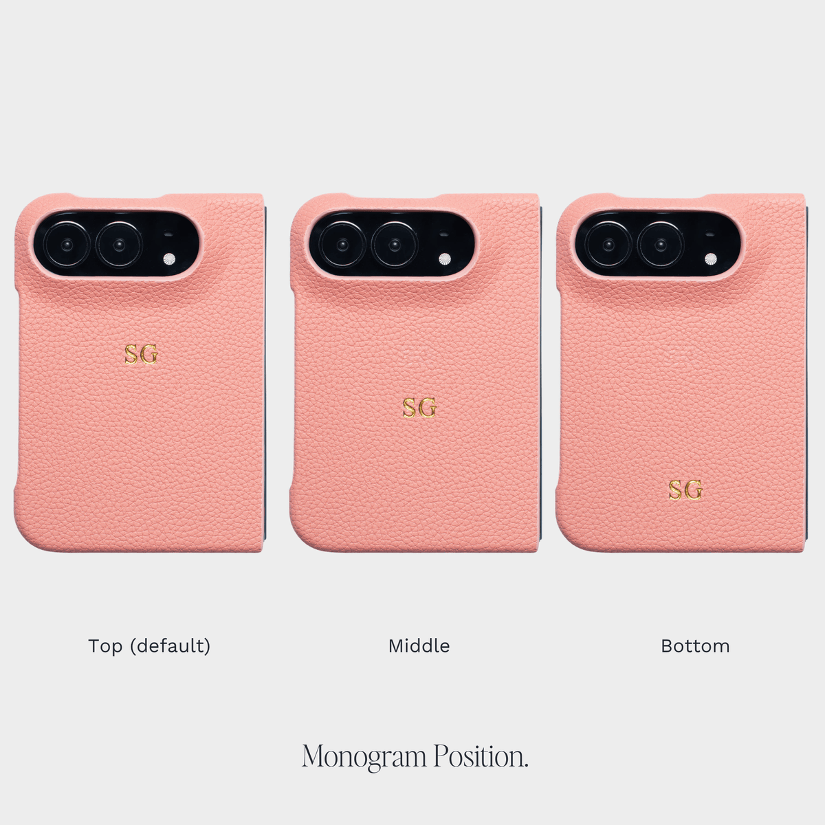 Pink Pebble Texture Personalized Snap Case iPhone Duo