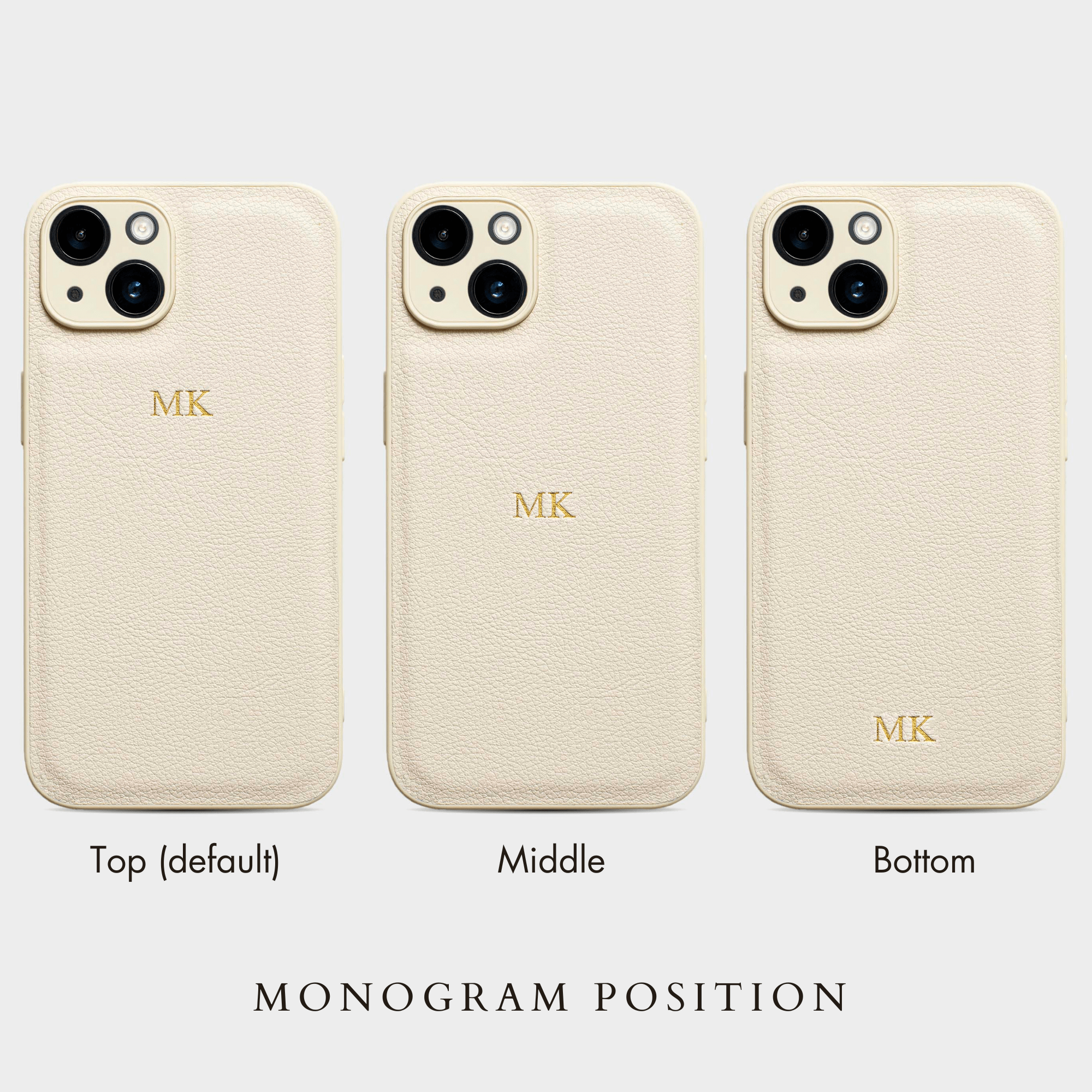 Latte Padded Personalized Monogram Case