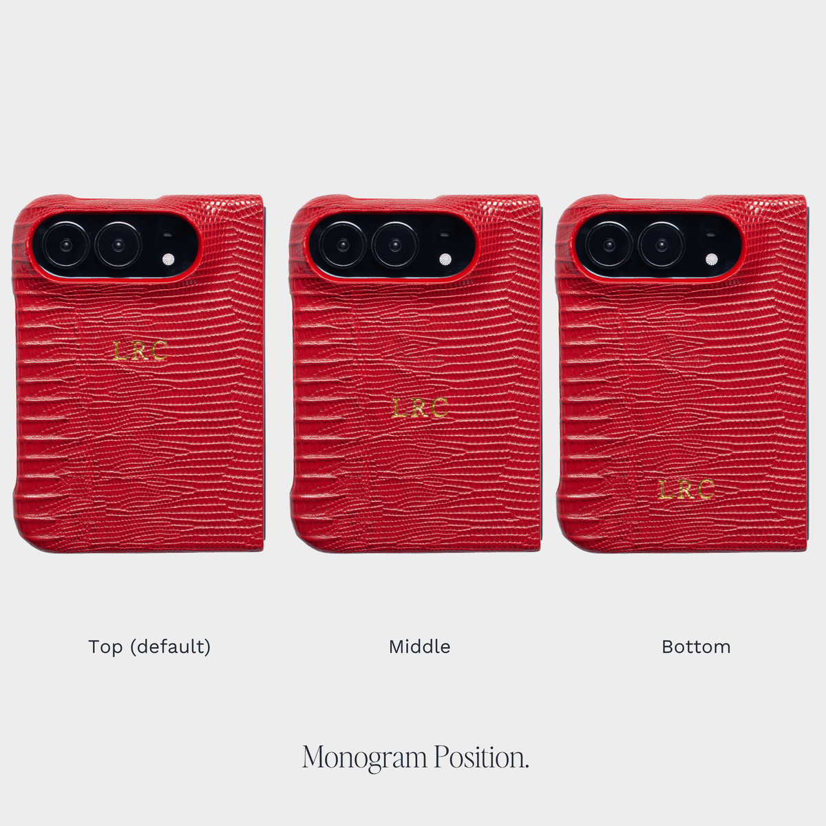 Violet Red Lizard Texture Personalized Snap Case iPhone Duo