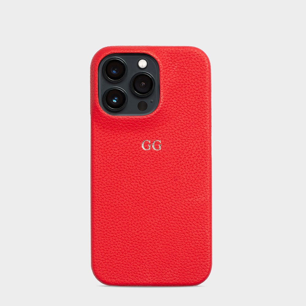 Red Pebble Texture Personalized Snap Case