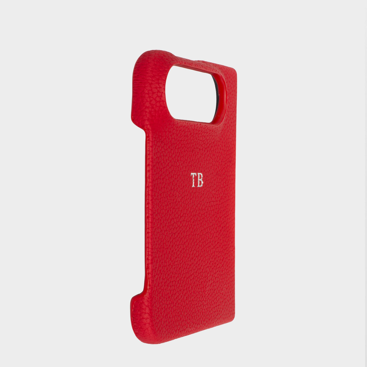 Red Pebble Texture Personalized Snap Case iPhone Duo