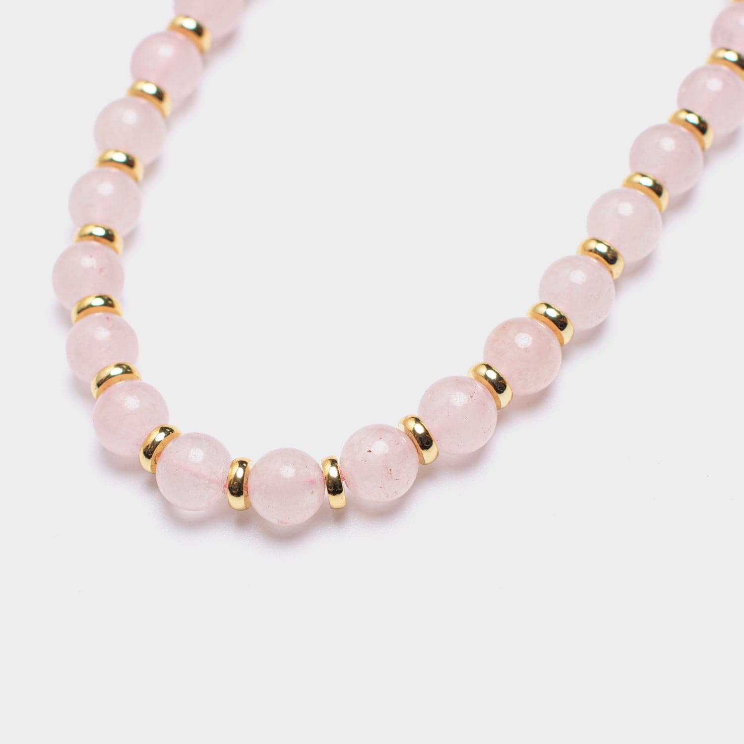 Rose Quartz Natural Stone Phone Charm