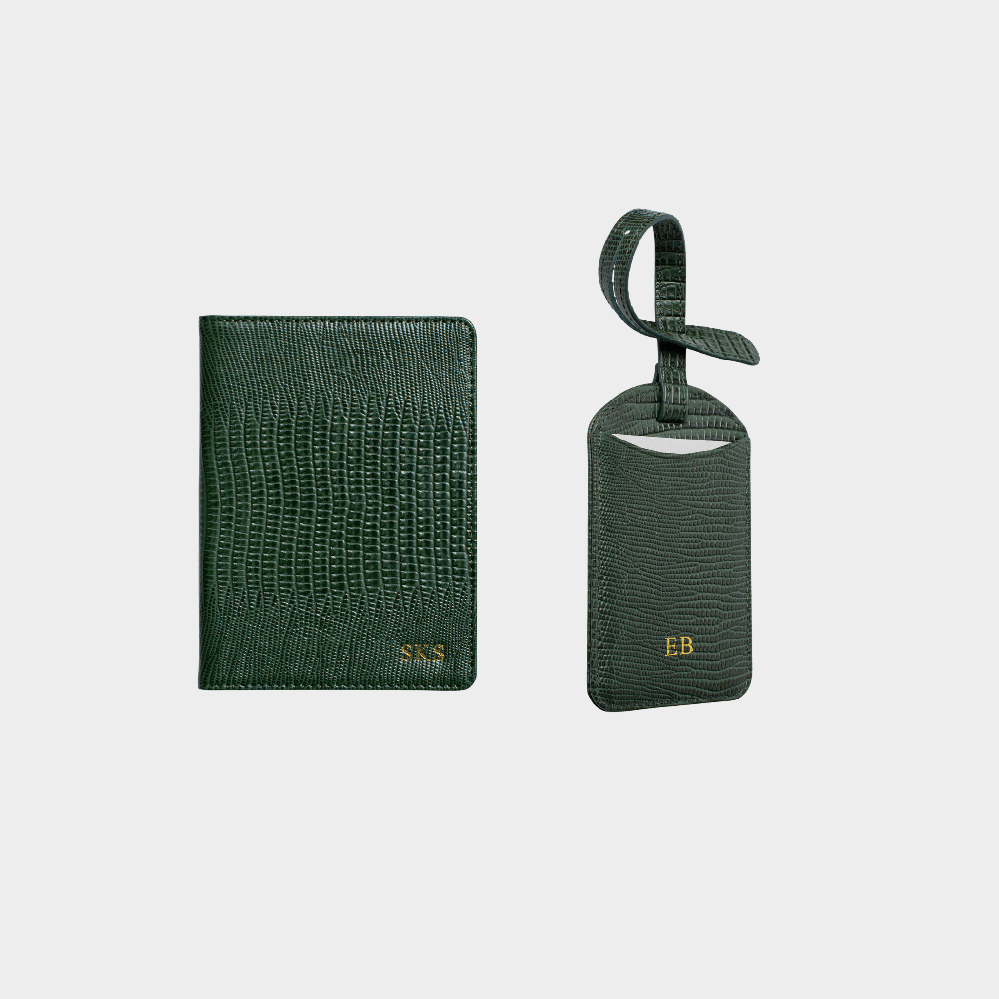 Dark Green Travel Set