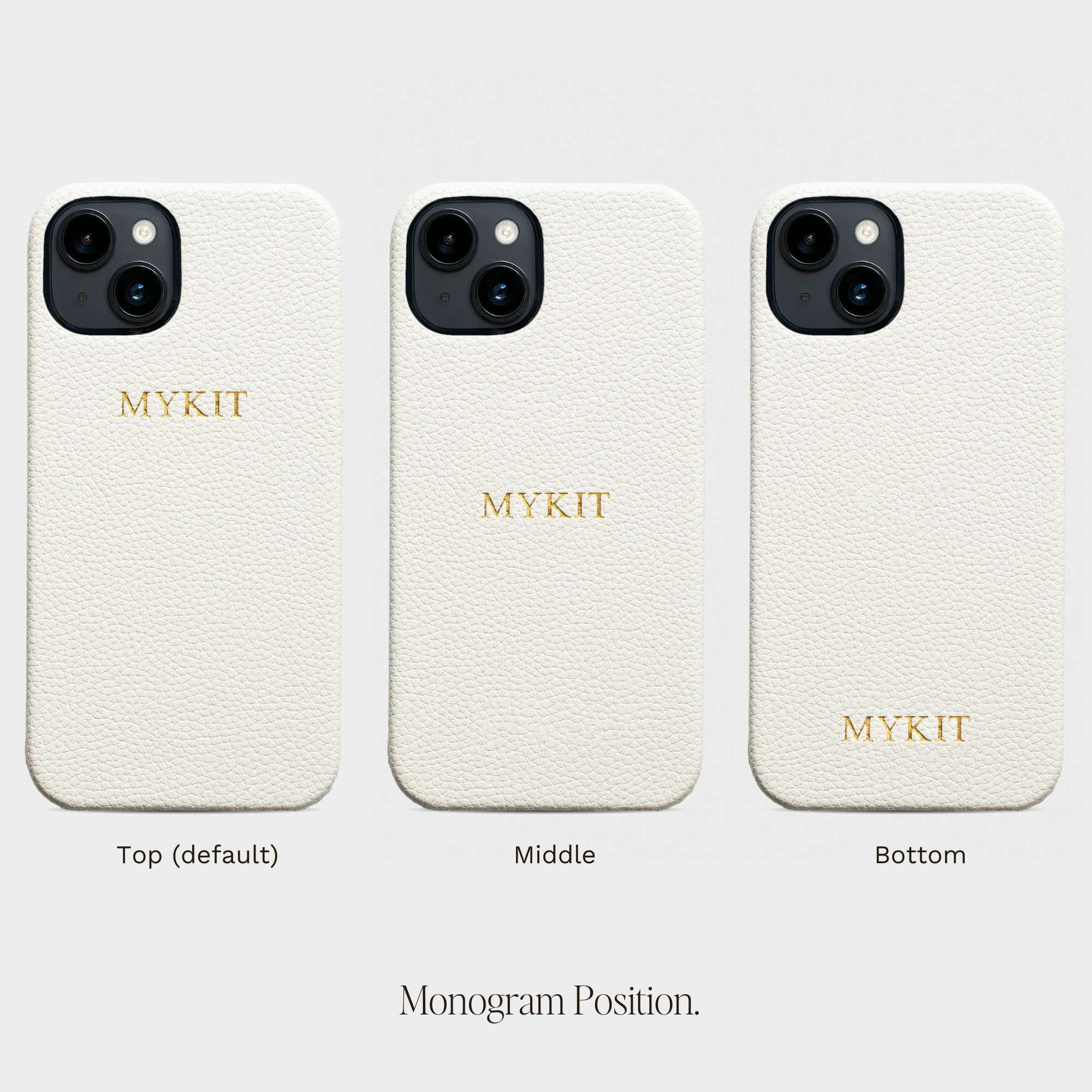 White Pebble Texture Personalized Snap Case