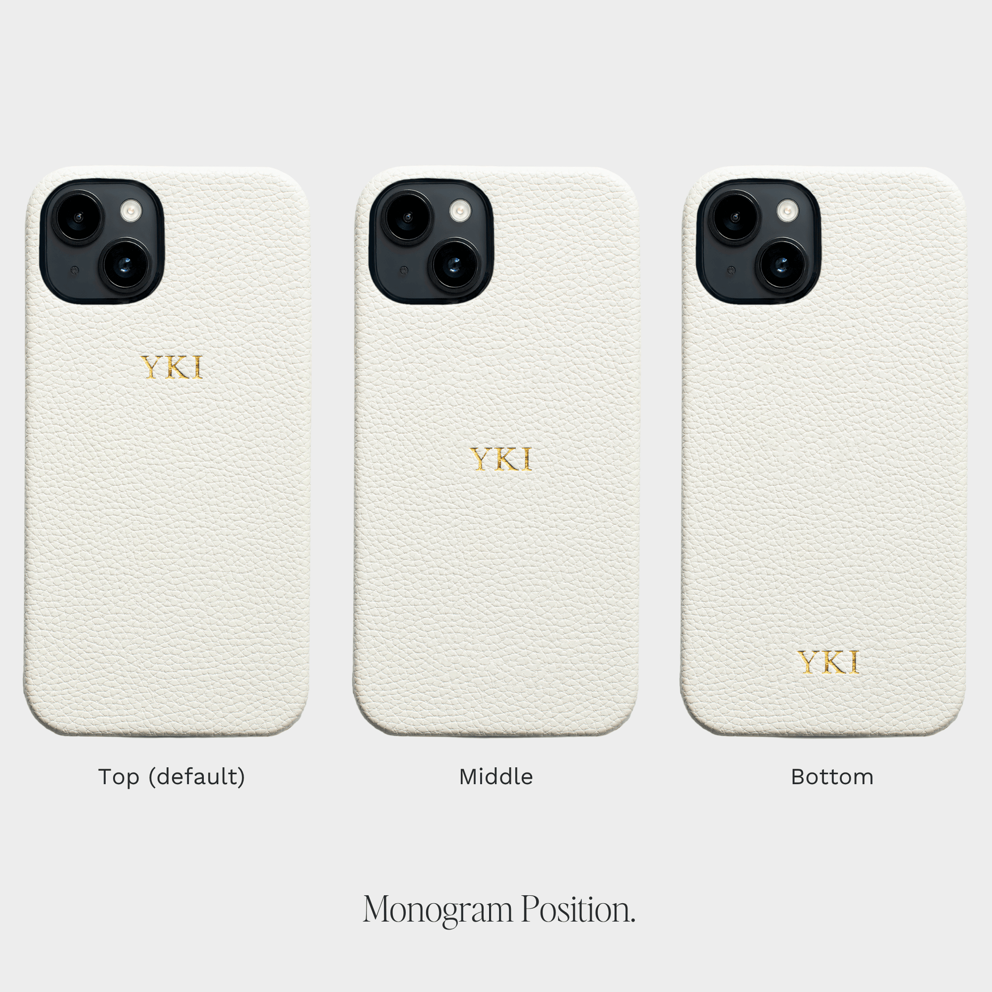 White Pebble Texture Personalized Snap Case