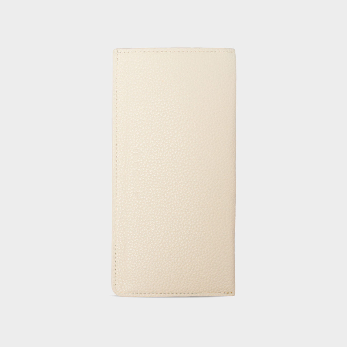 White Pebble Leather Personalized Glasses Case
