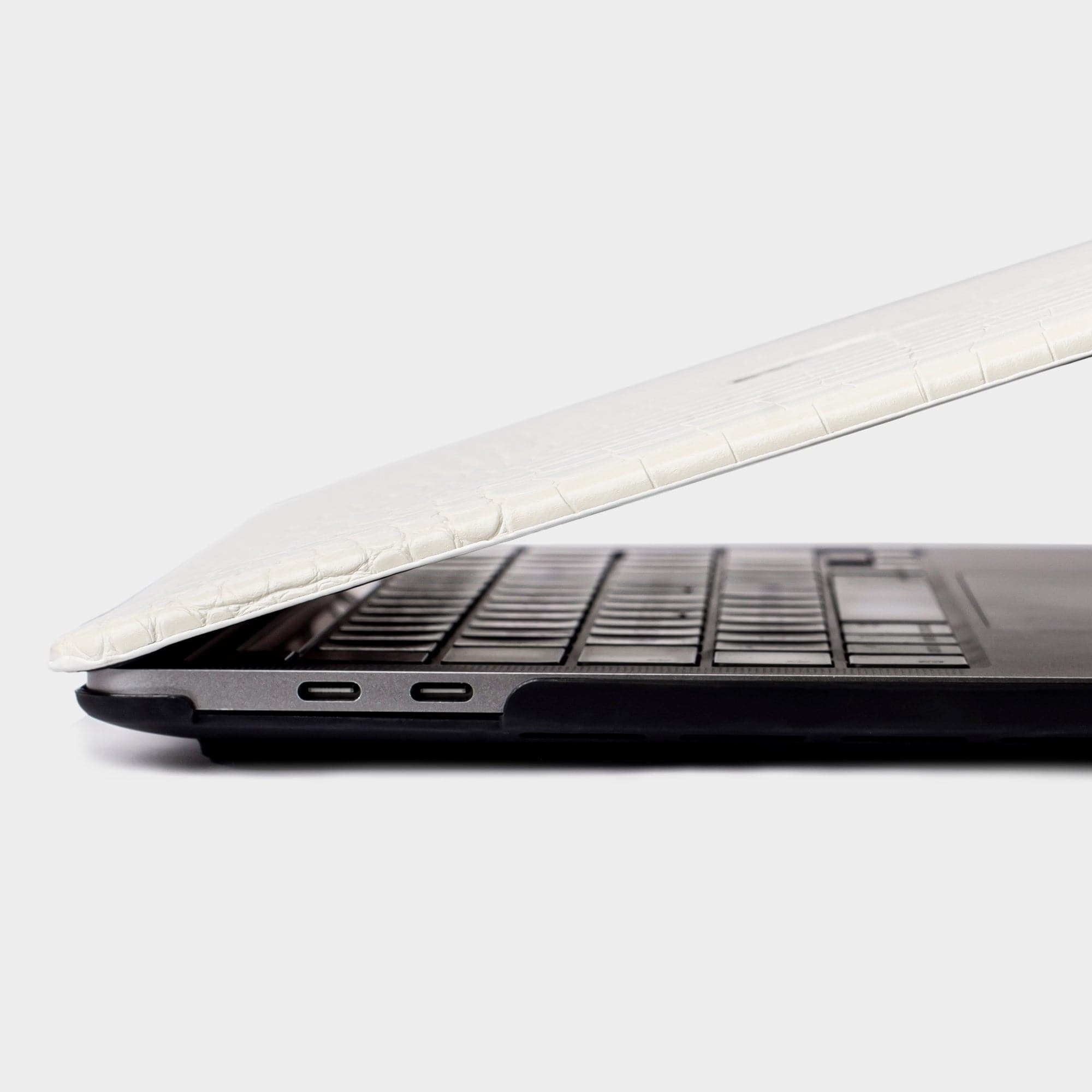 White Lizard MacBook Personalized Case