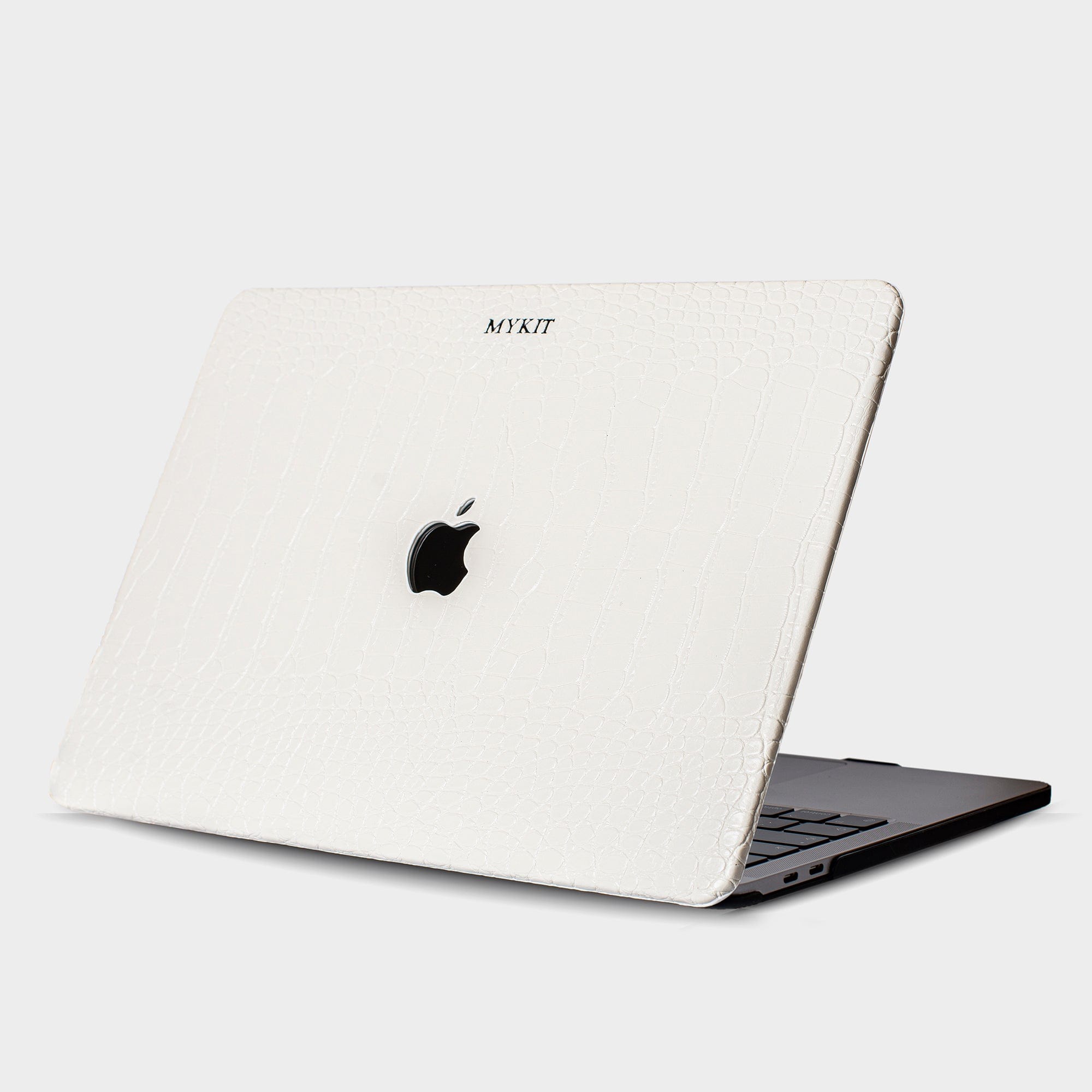 White Lizard MacBook Personalized Case