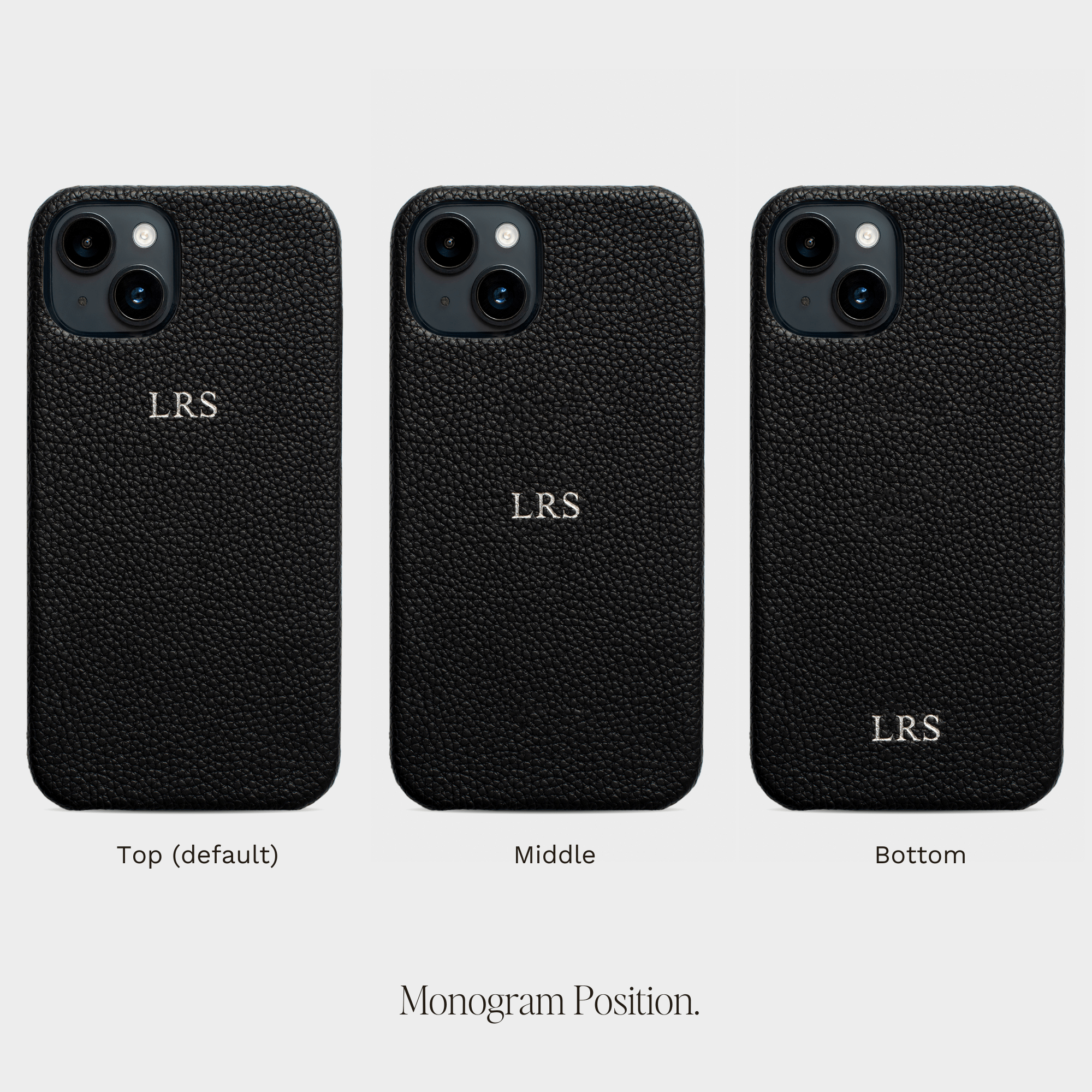 Black Pebble Texture Personalized Snap Case