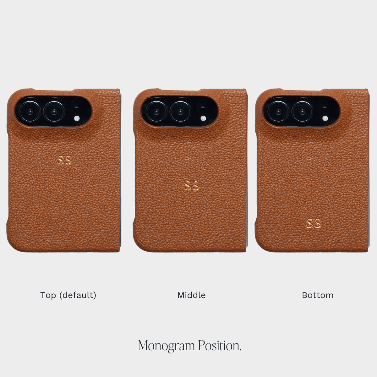 Brown Pebble Texture Personalized Snap Case iPhone Duo