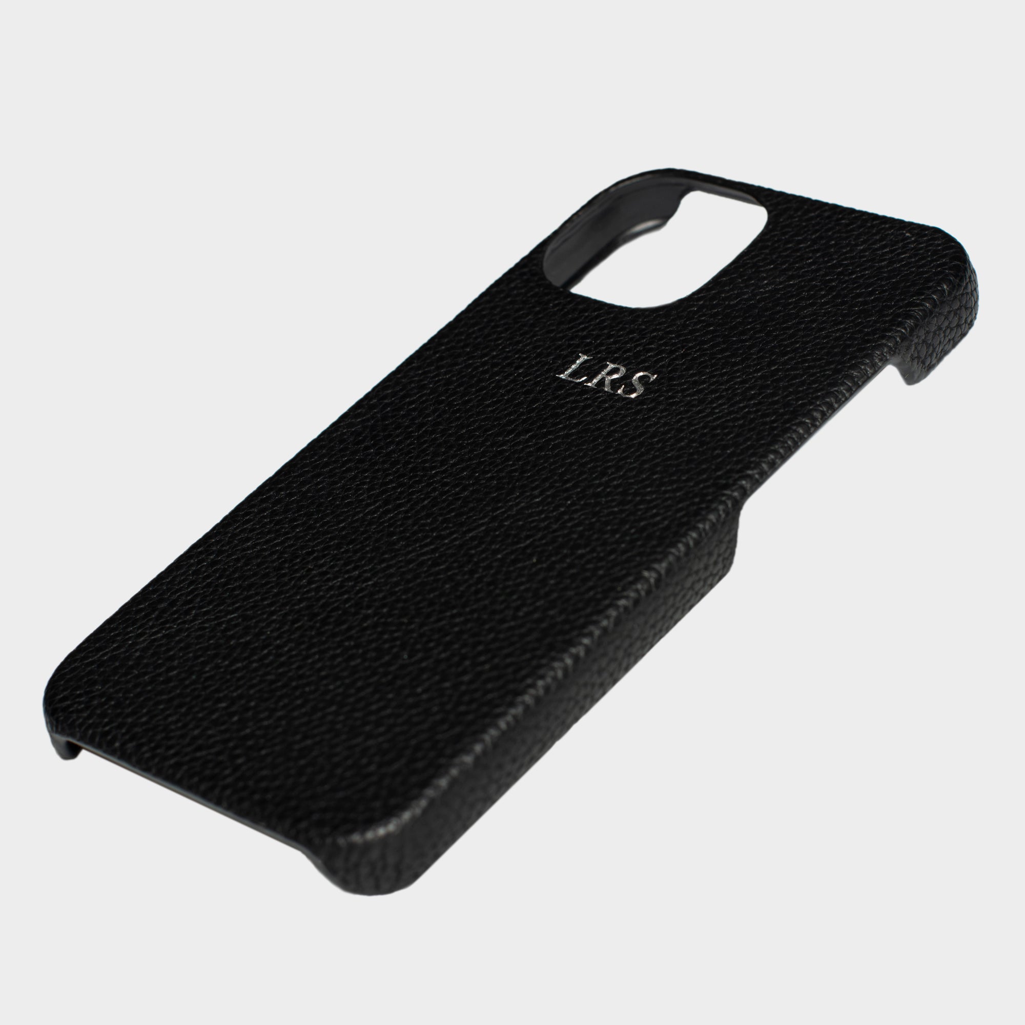 Black Pebble Texture Personalized Snap Case